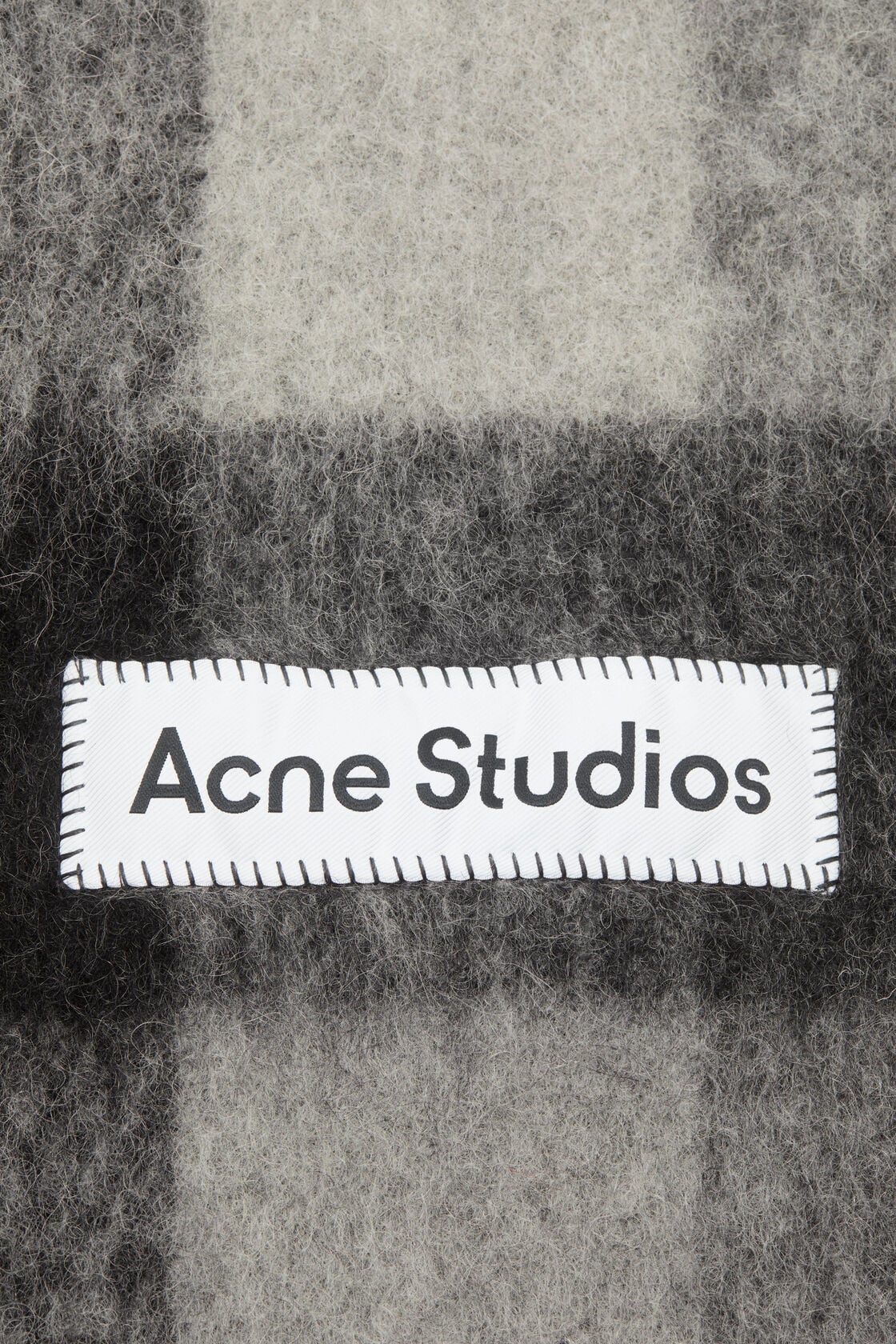 Acne Studios Mohair Checked Scarf