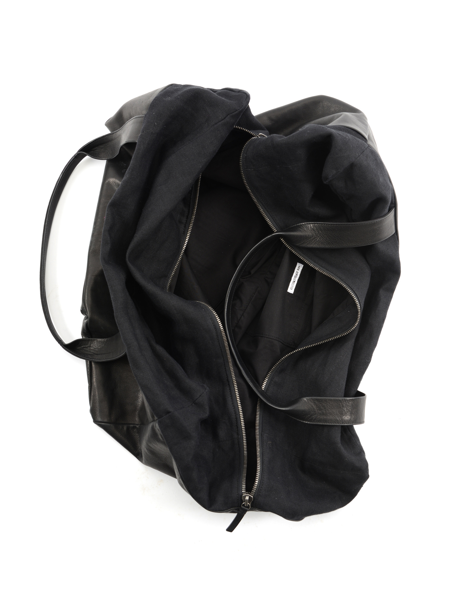 Ann Demeulemeester Leather duffle bag