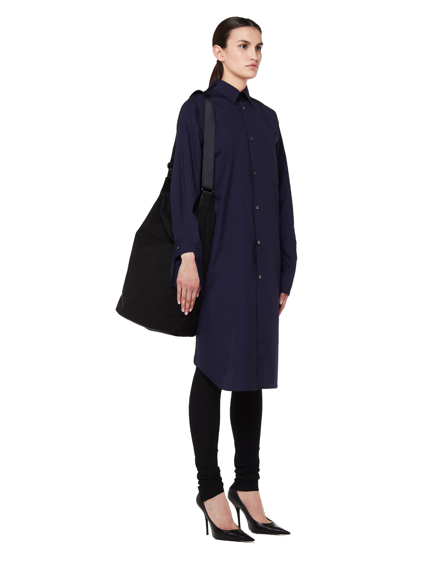 Y\'s Black Cotton Bag
