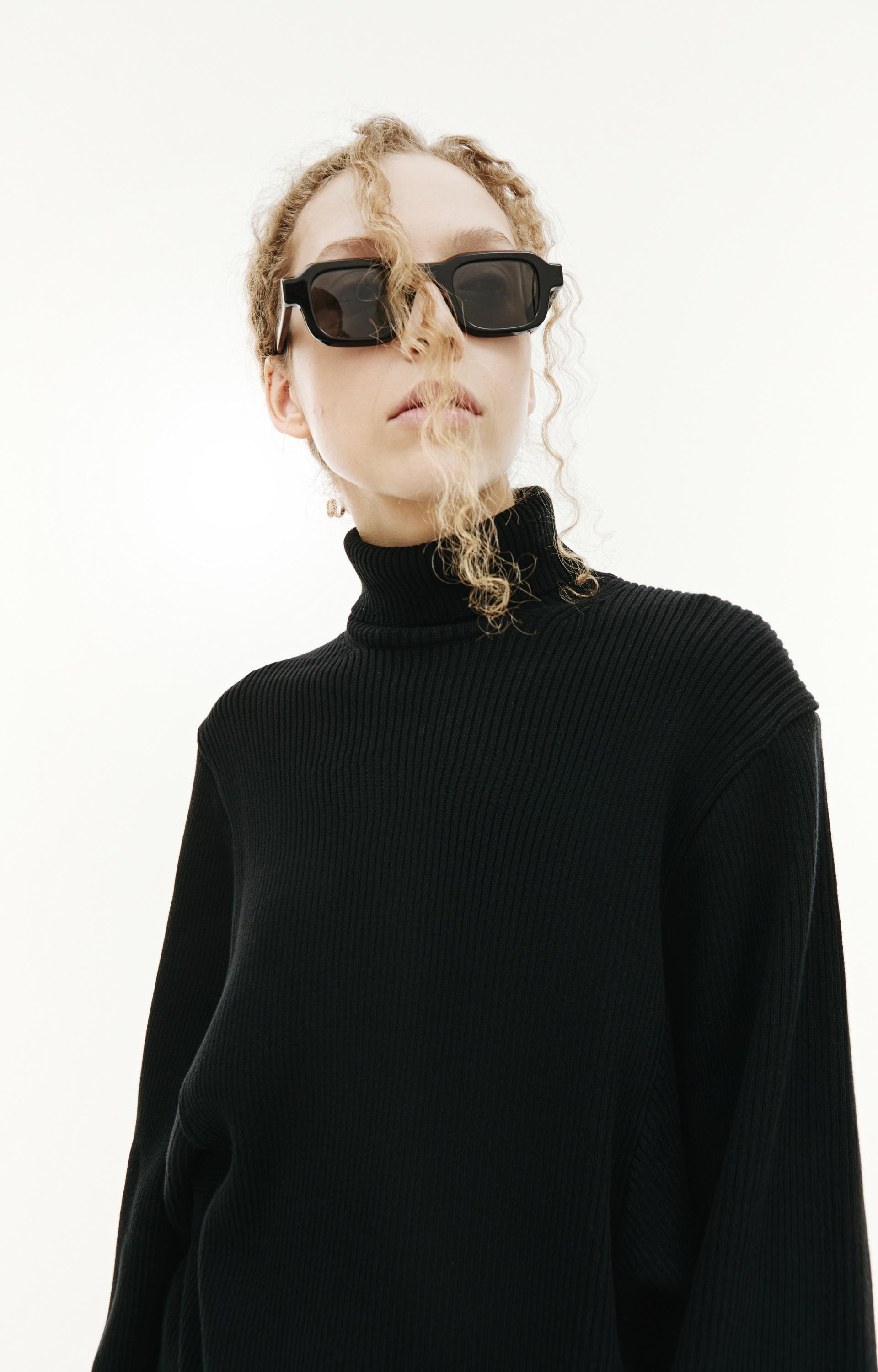 Doublet Black Invisible Turtleneck