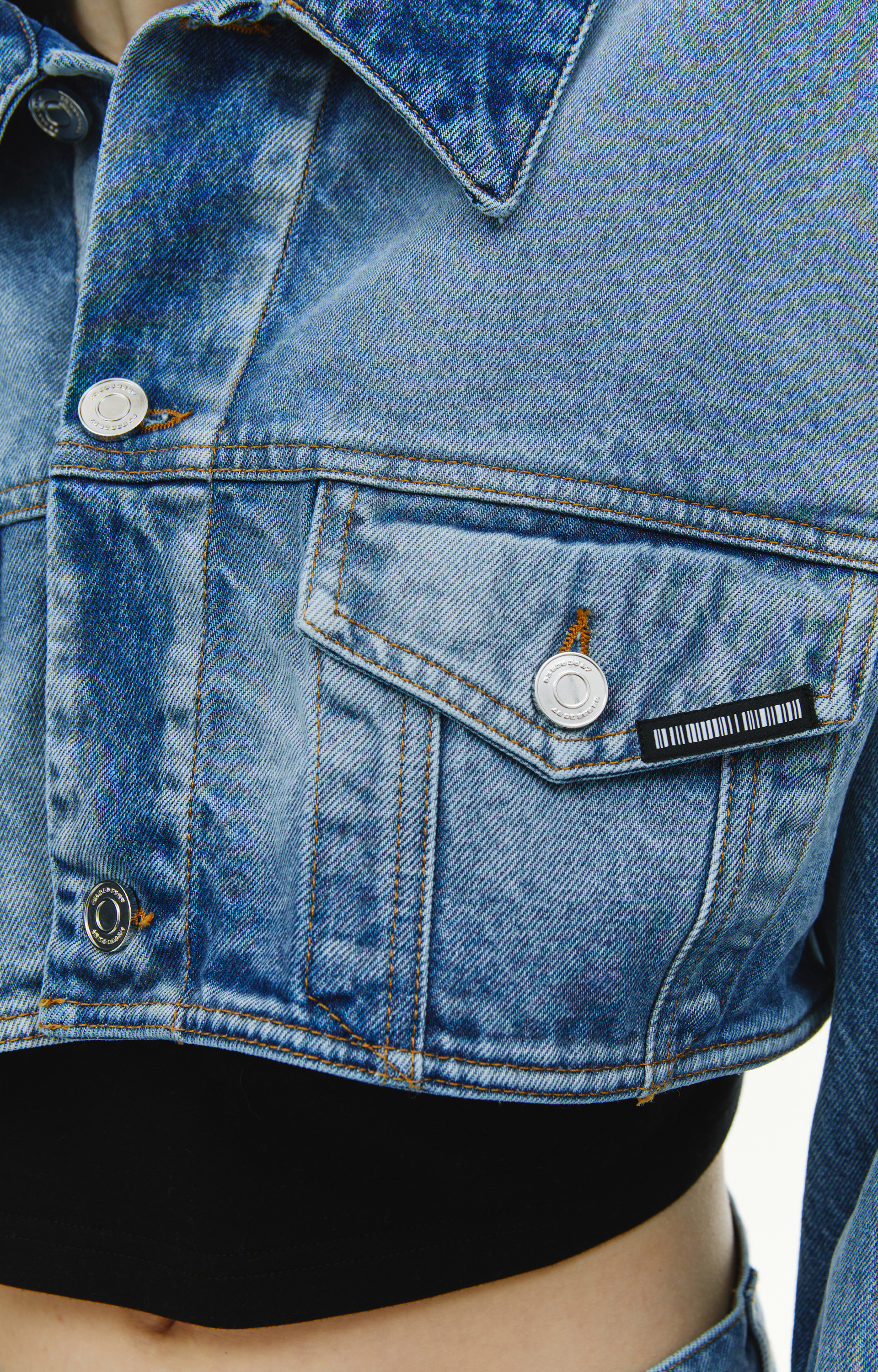 VTMNTS Сropped denim jacket