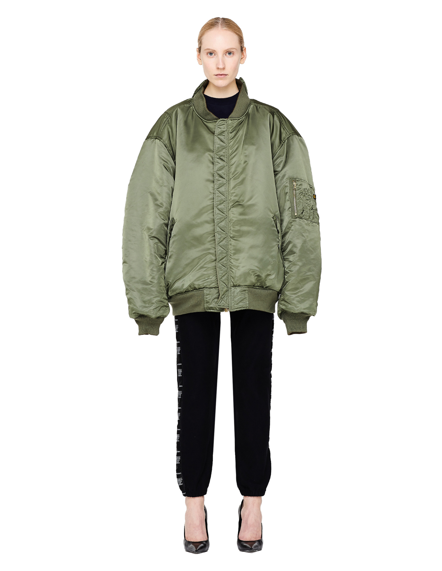 VETEMENTS Alpha Industries Khaki Bomber Jacket