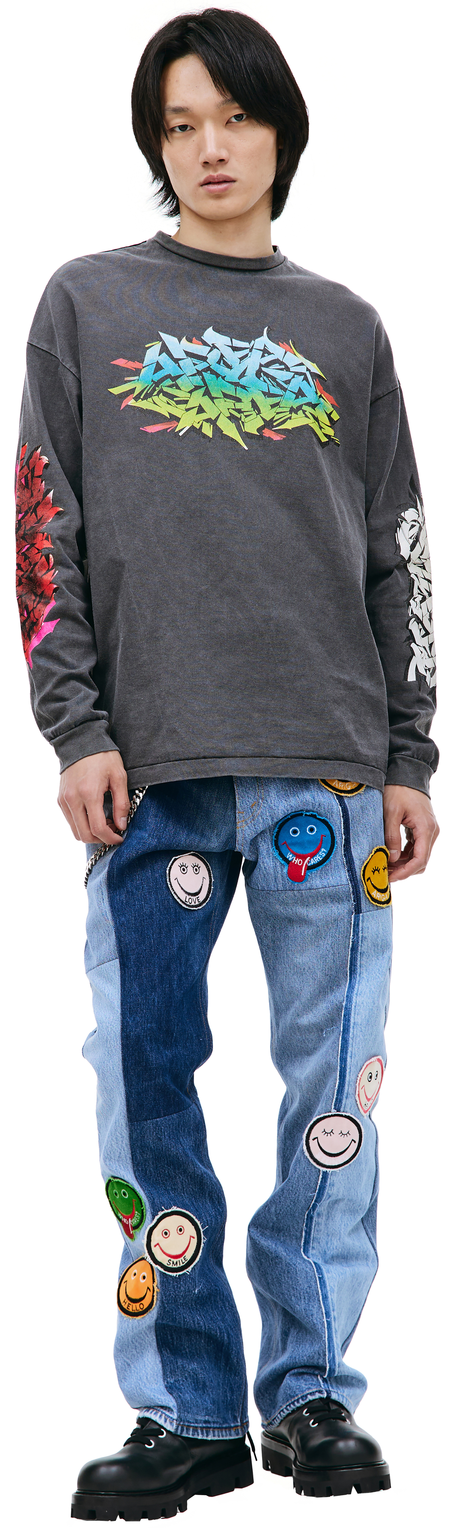 Children of the discordance Piece printed longsleeve