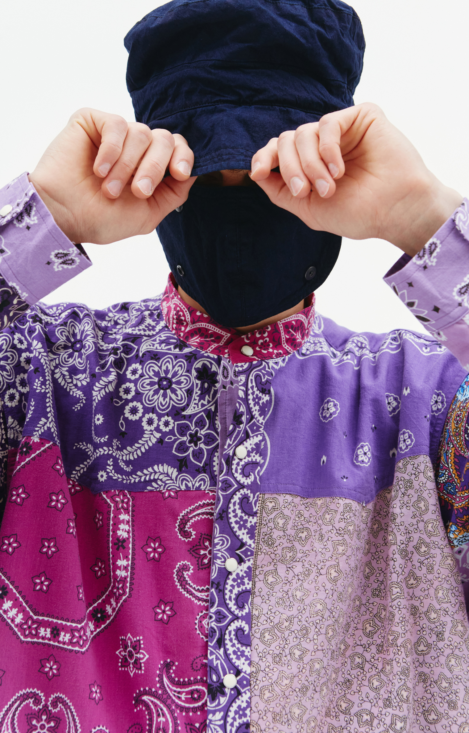 Children of the discordance Bandana patchwork shirt