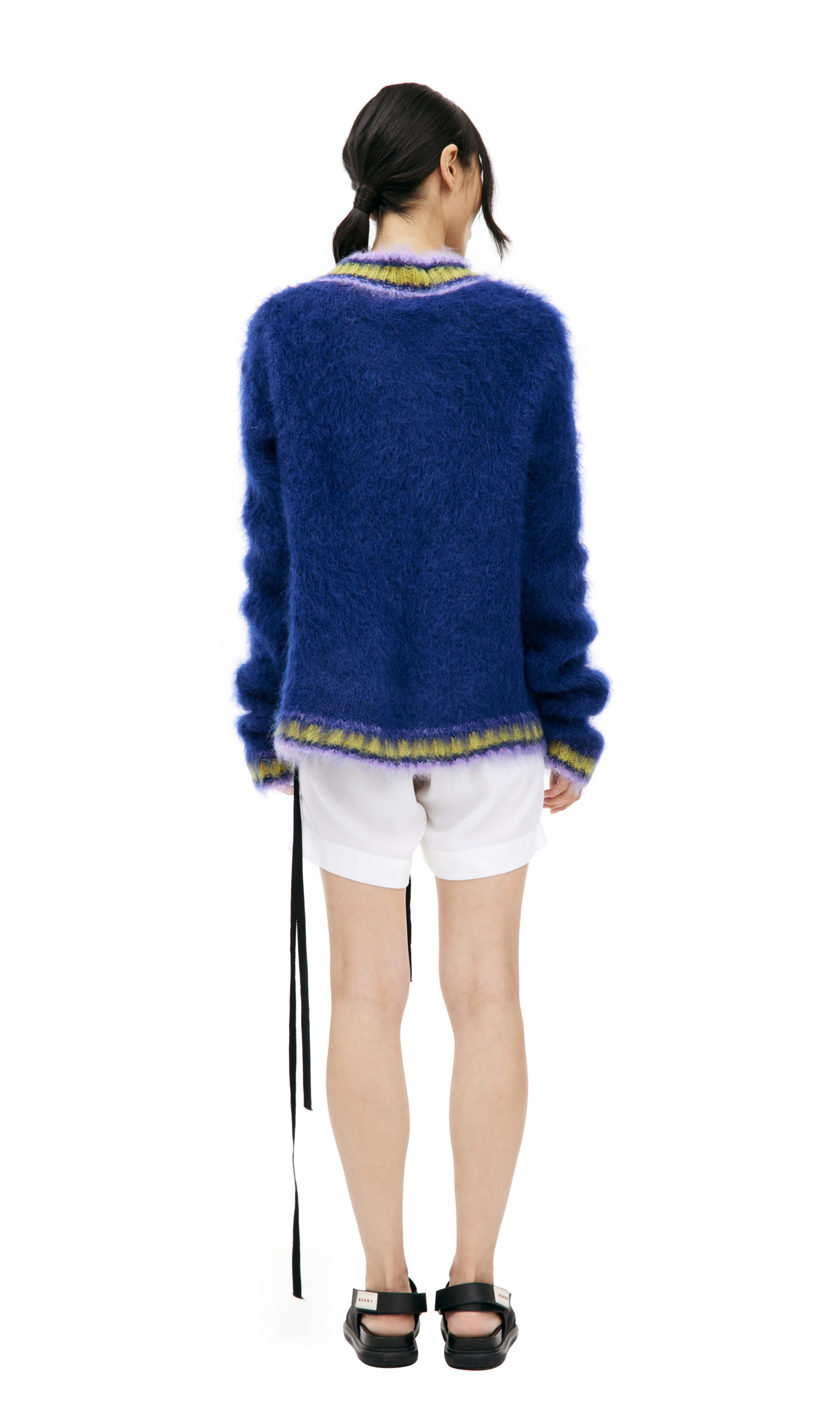 Marni V-neck mohair sweater