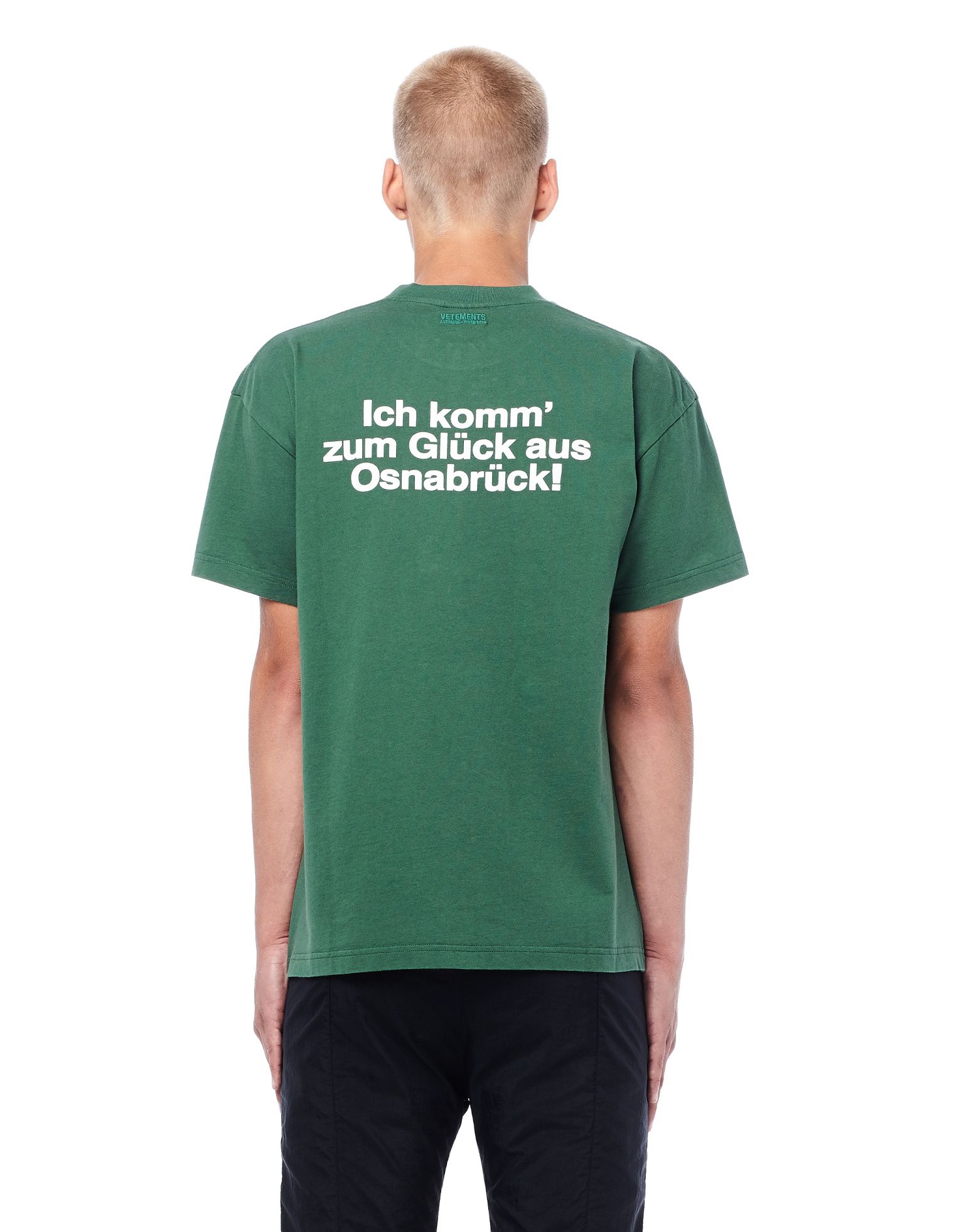 VETEMENTS Green Tourist T-Shirt