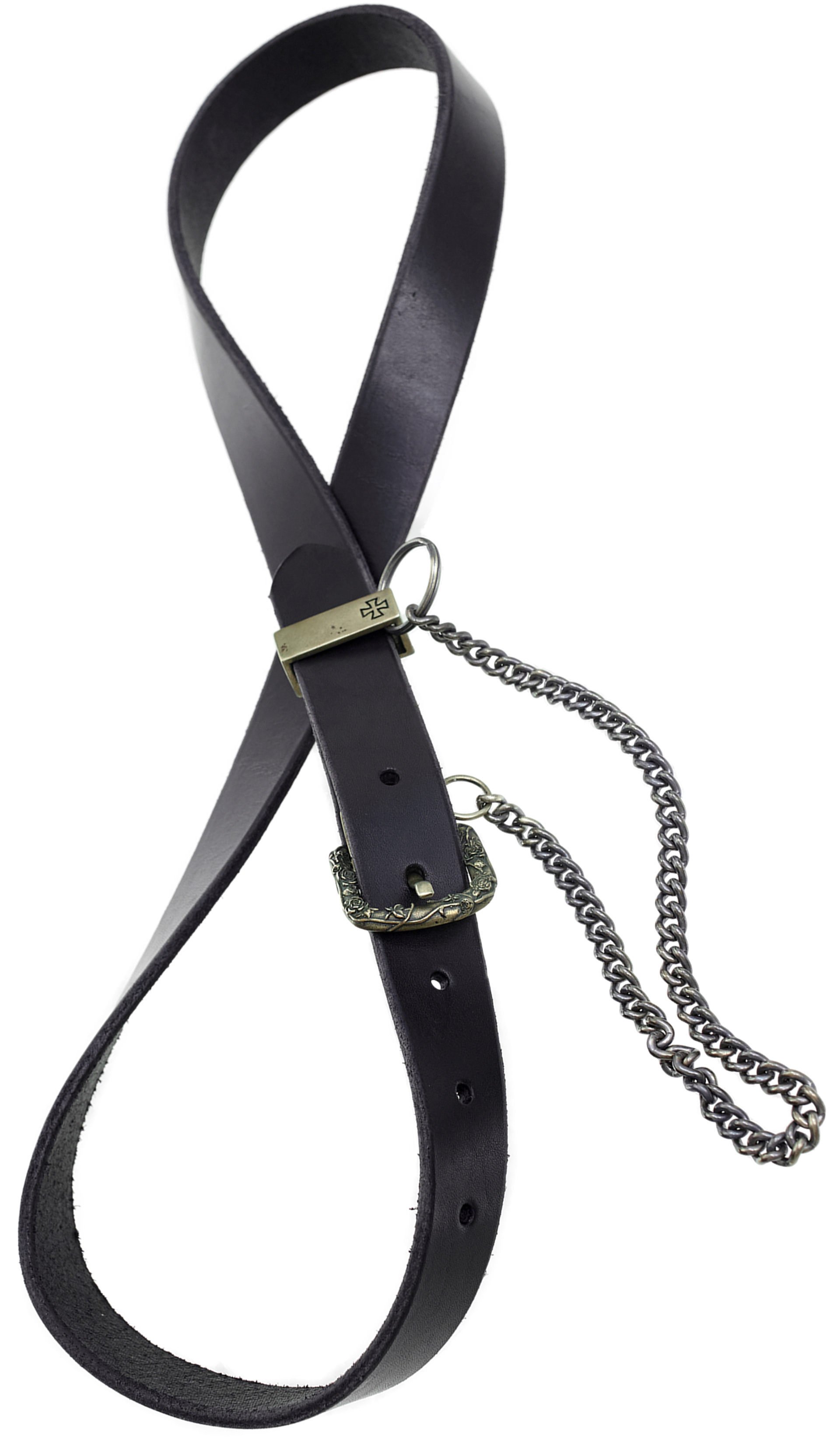 Enfants Riches Déprimés Leather belt with chain