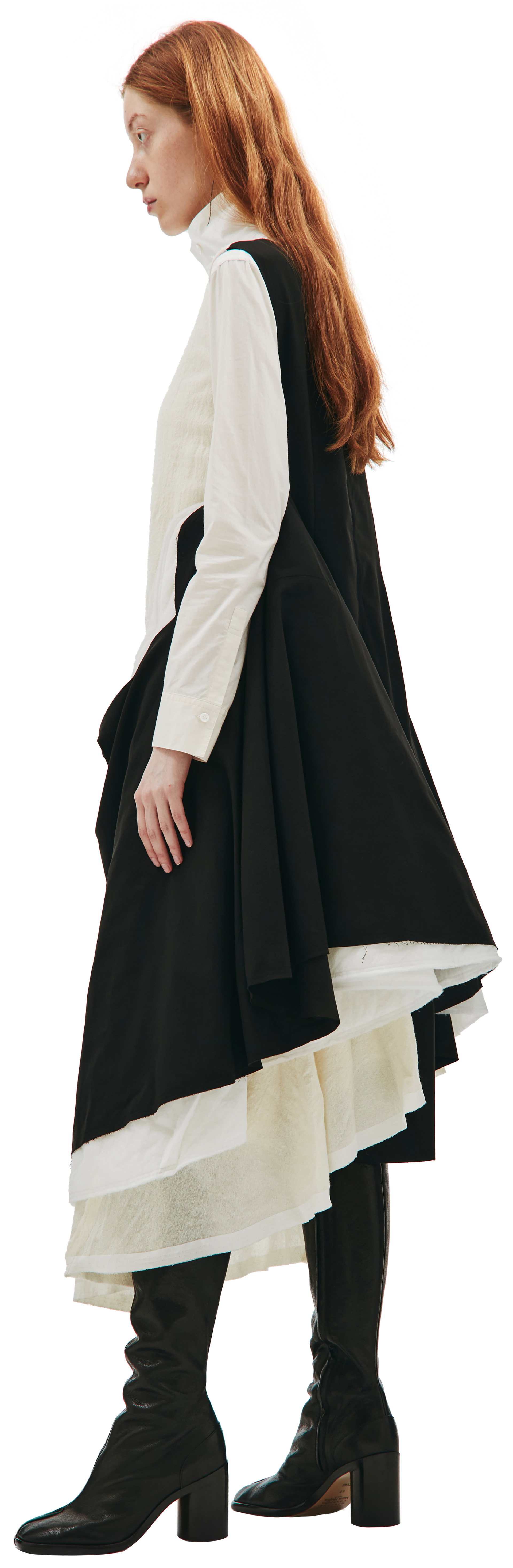 Comme des Garcons CdG Layered asymmetrical dress
