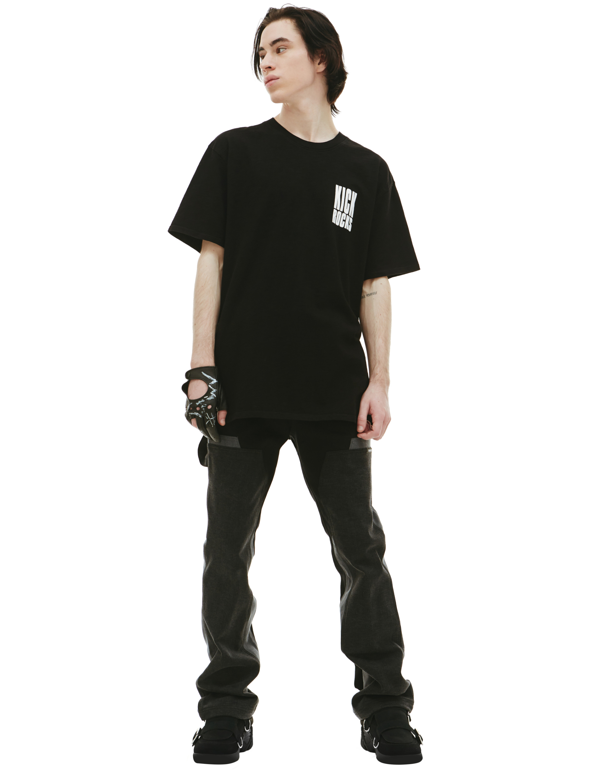 Nahmias Kick rocks printed t-shirt