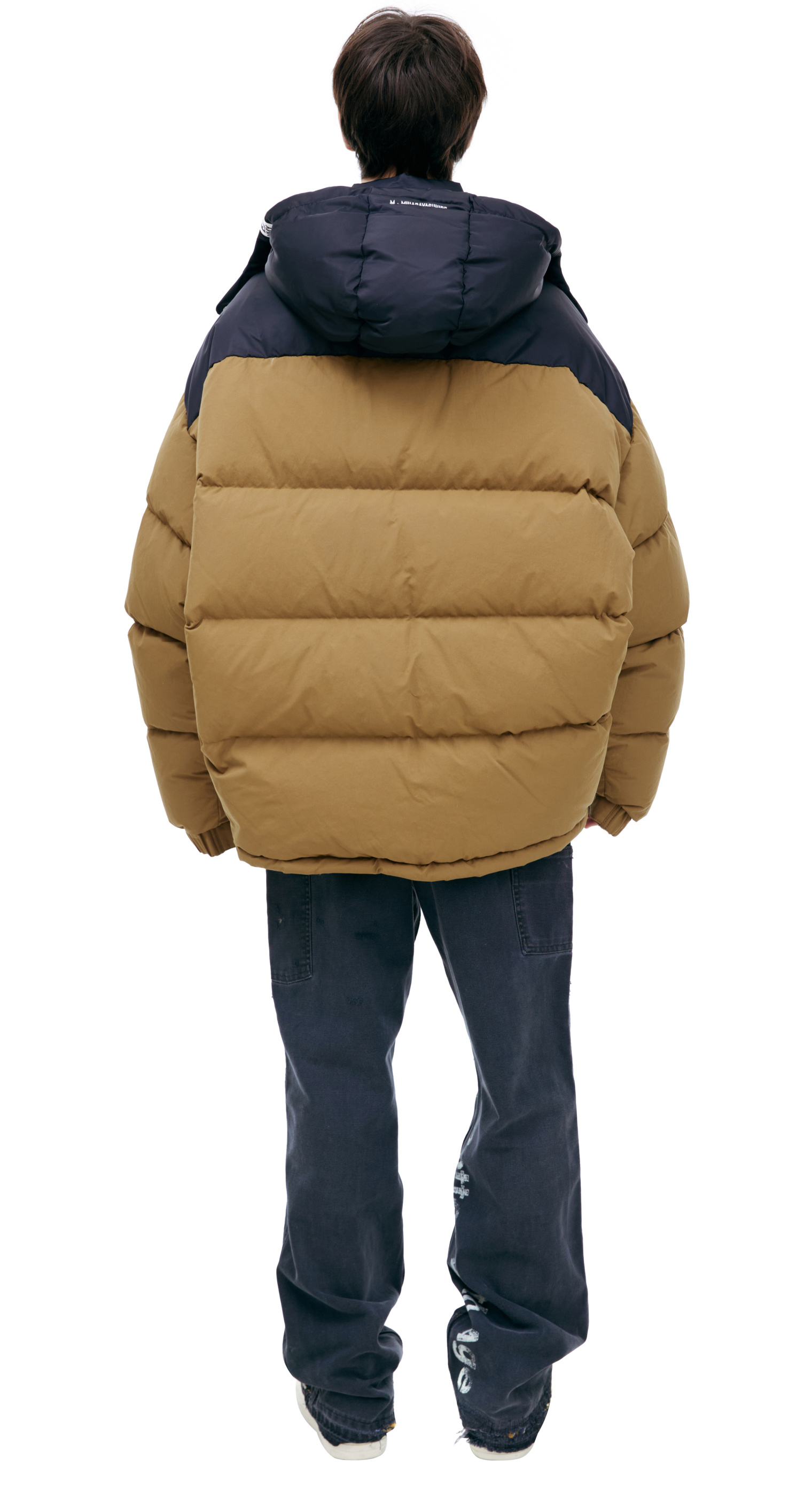 Buy Maison Mihara Yasuhiro men brown oversize down jacket with