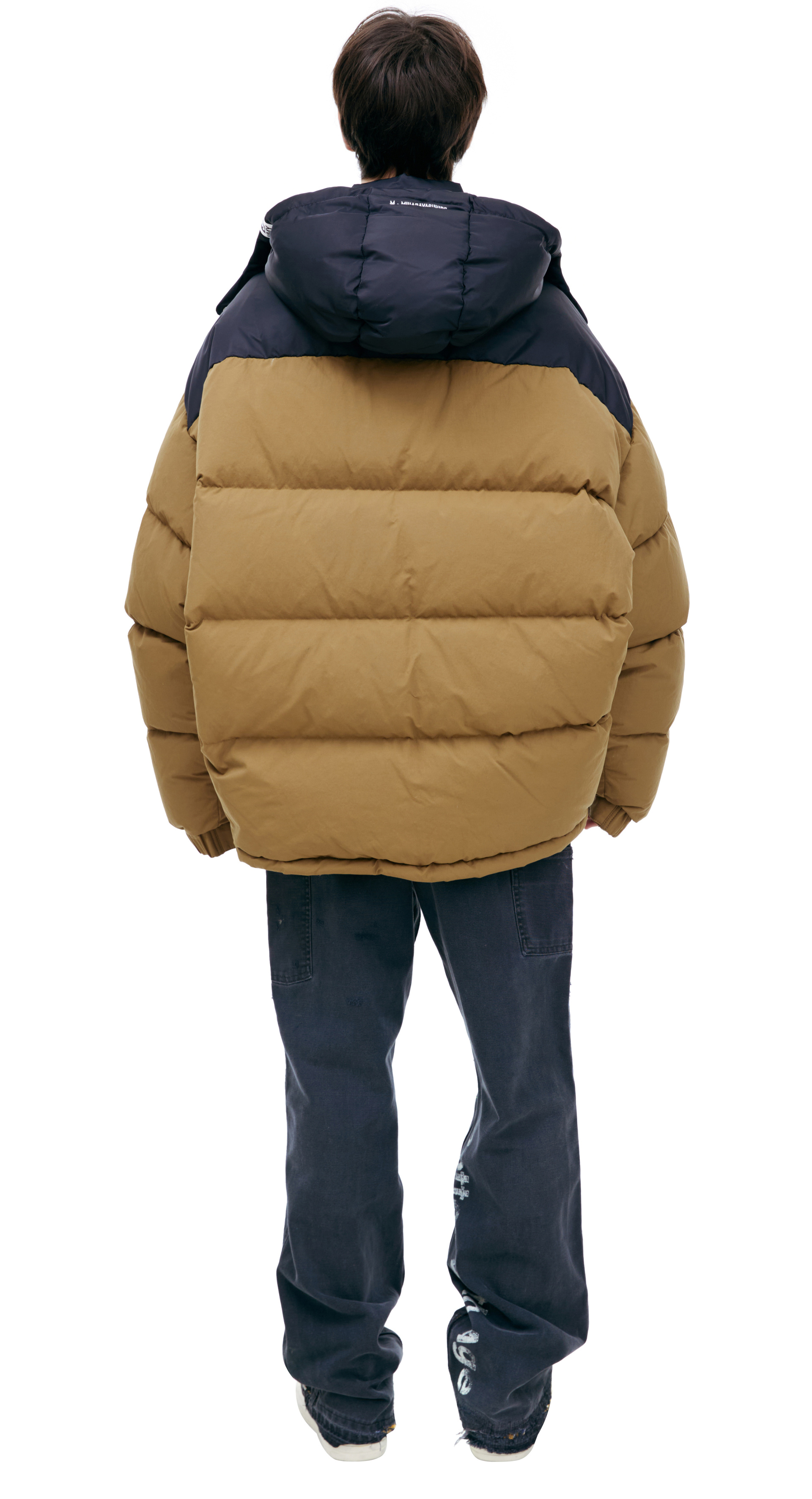 Maison Mihara Yasuhiro Oversize down jacket with patch