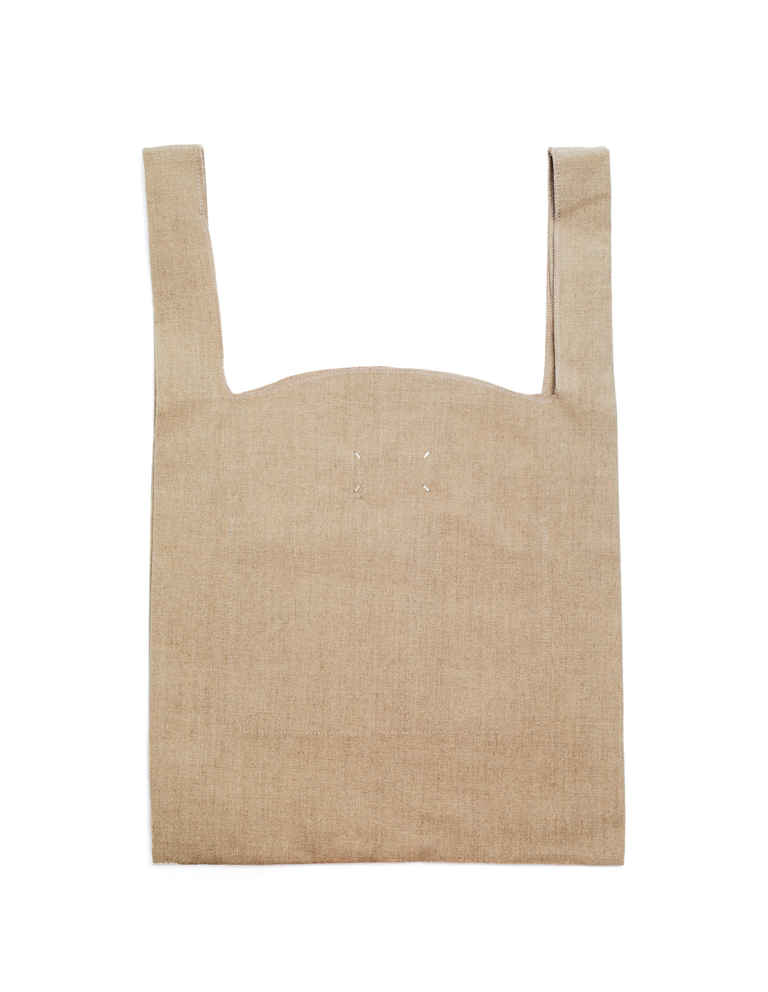 Maison Margiela Printed Linen Shopping Bag