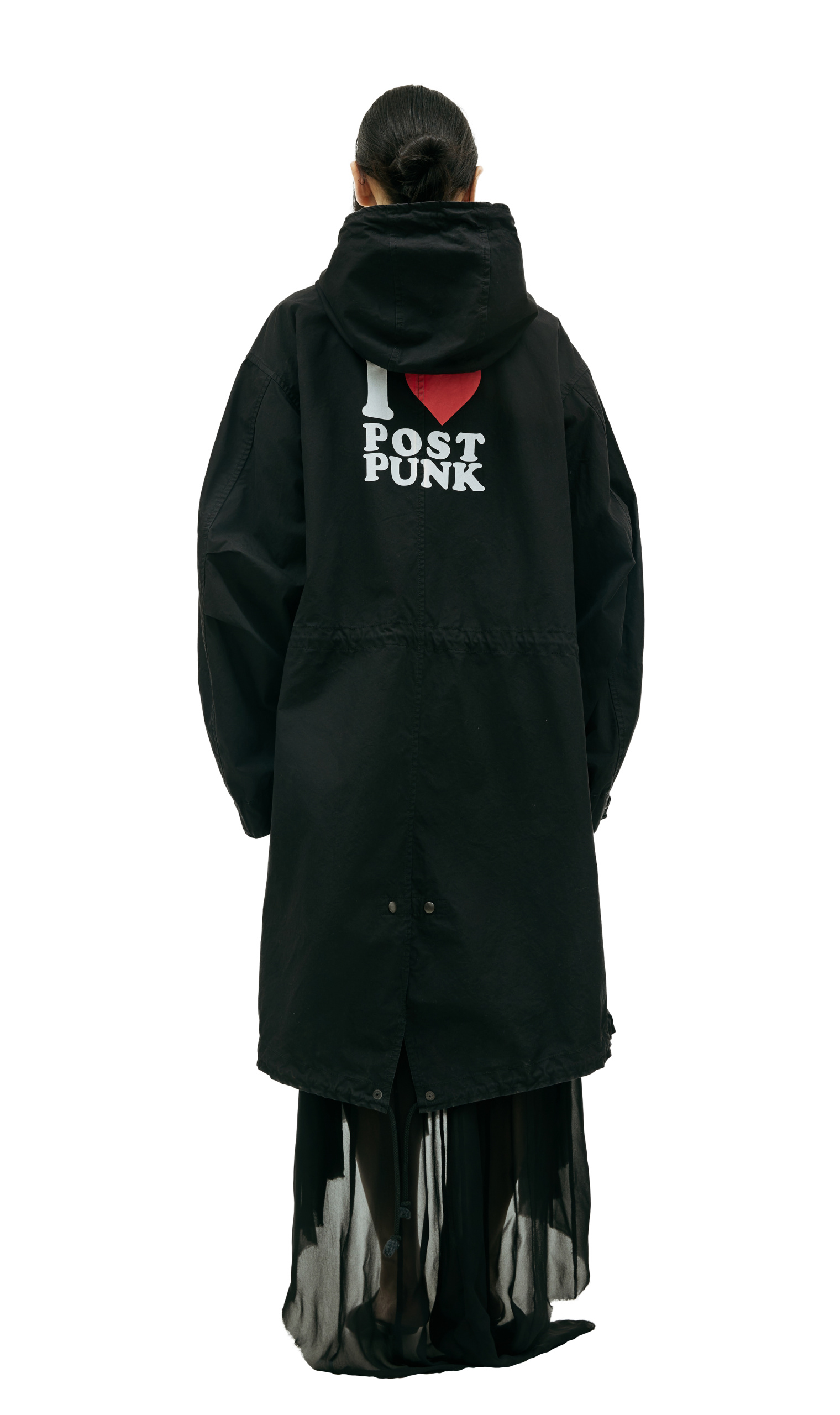 Undercover Black Printed Coat
