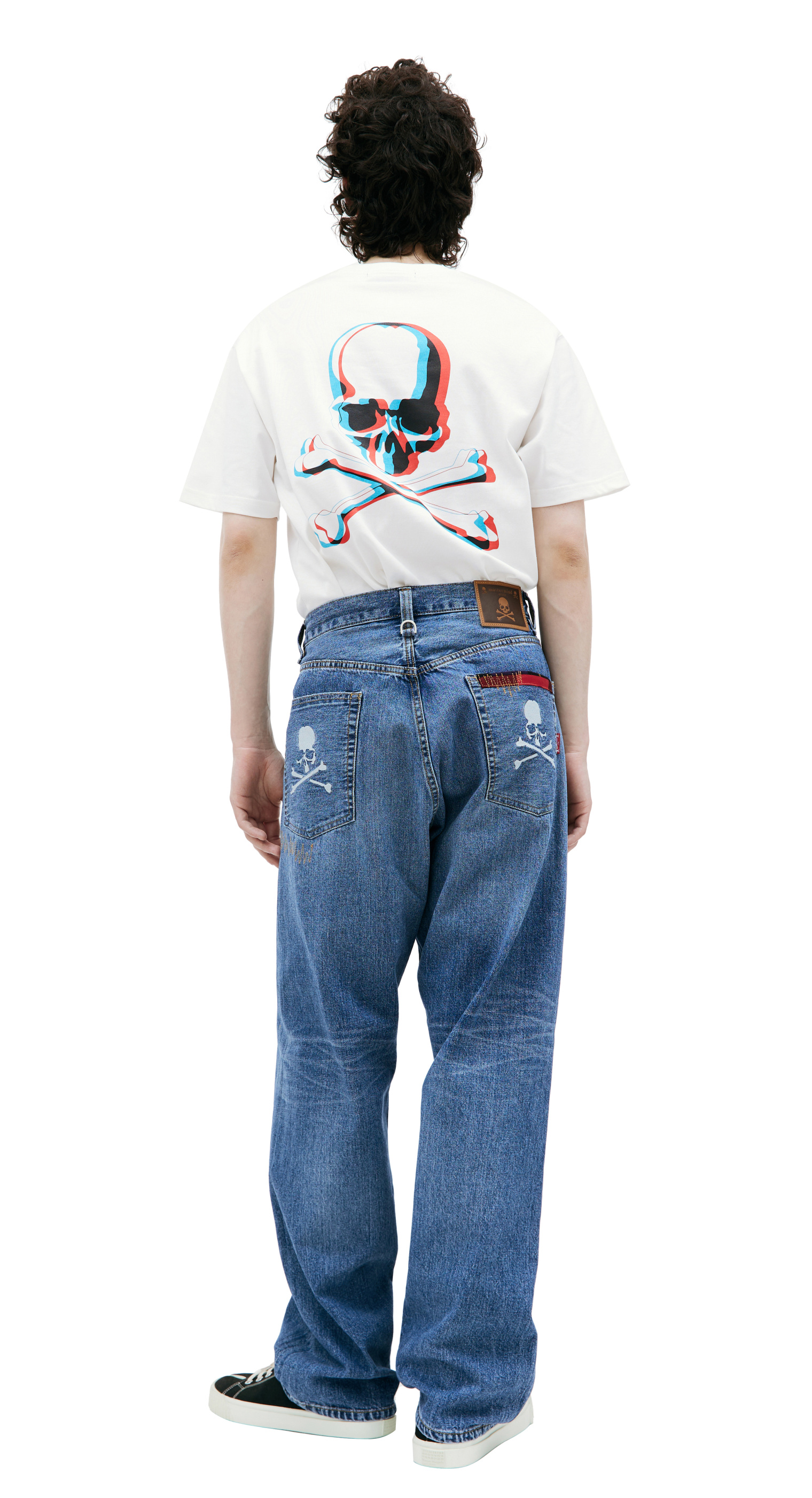 Mastermind WORLD Blue embroidered jeans