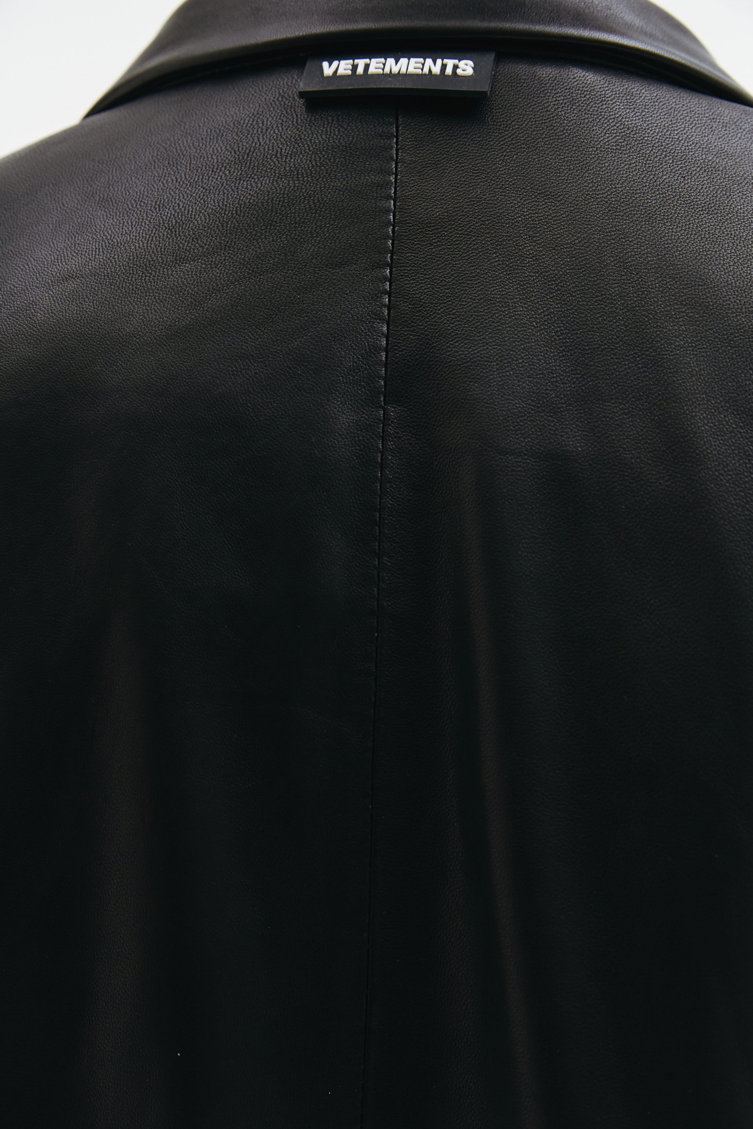 VETEMENTS Black leather blazer