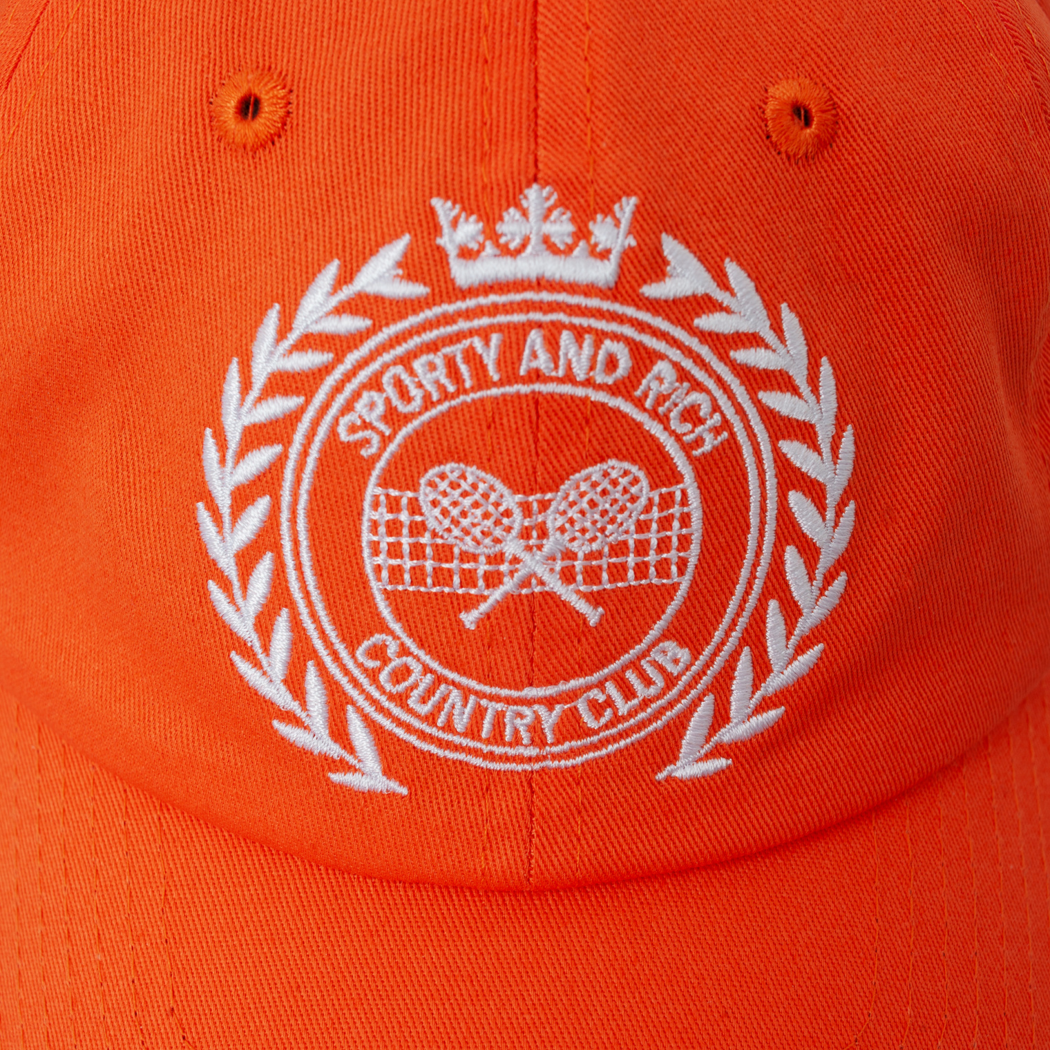 SPORTY & RICH \'S&R\' logo embroidered cap