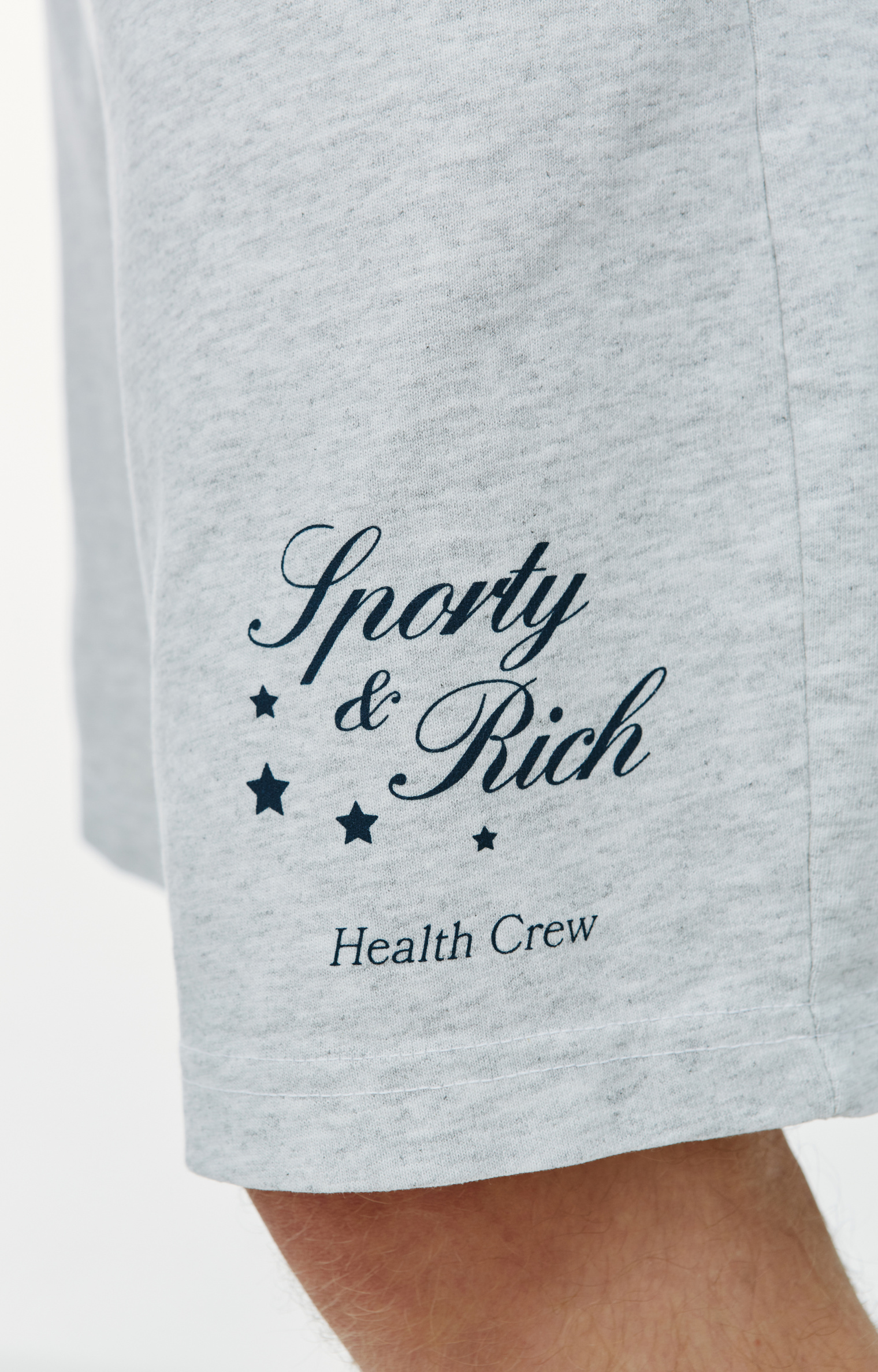 SPORTY & RICH Stars Health Crew Gym Shorts