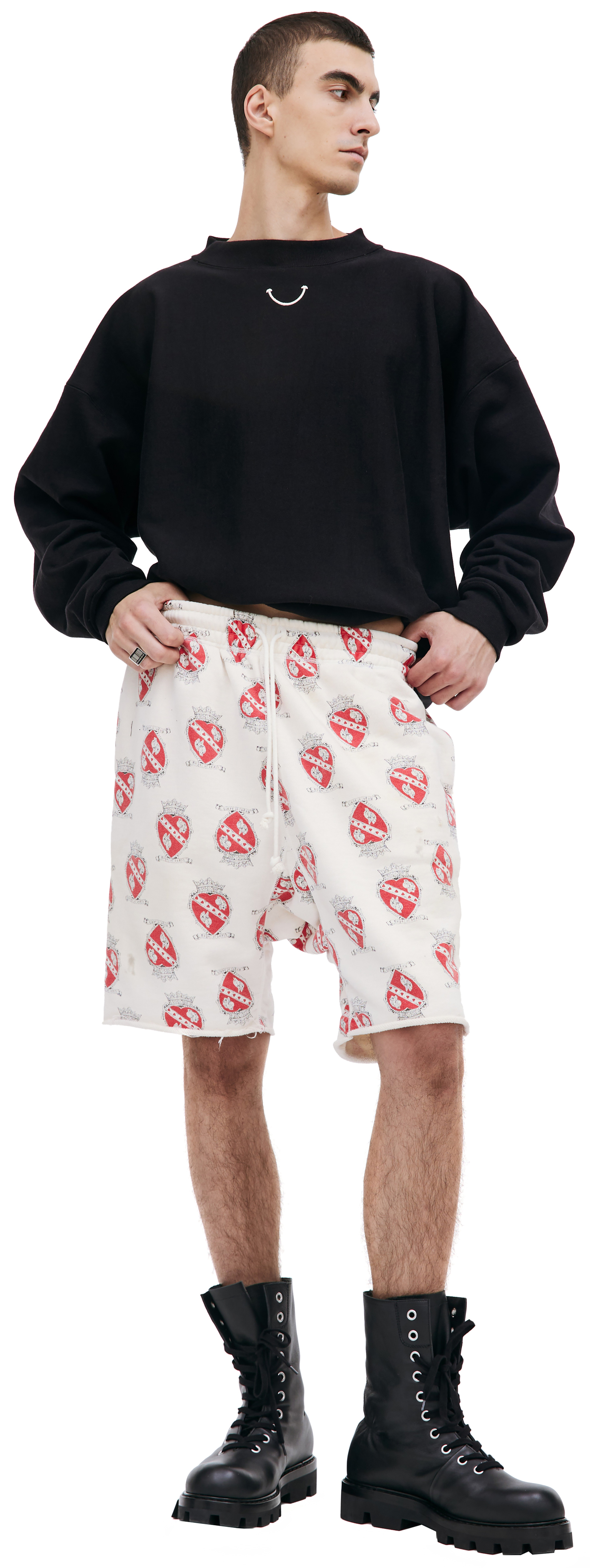 Saint Michael Heart sweat shorts