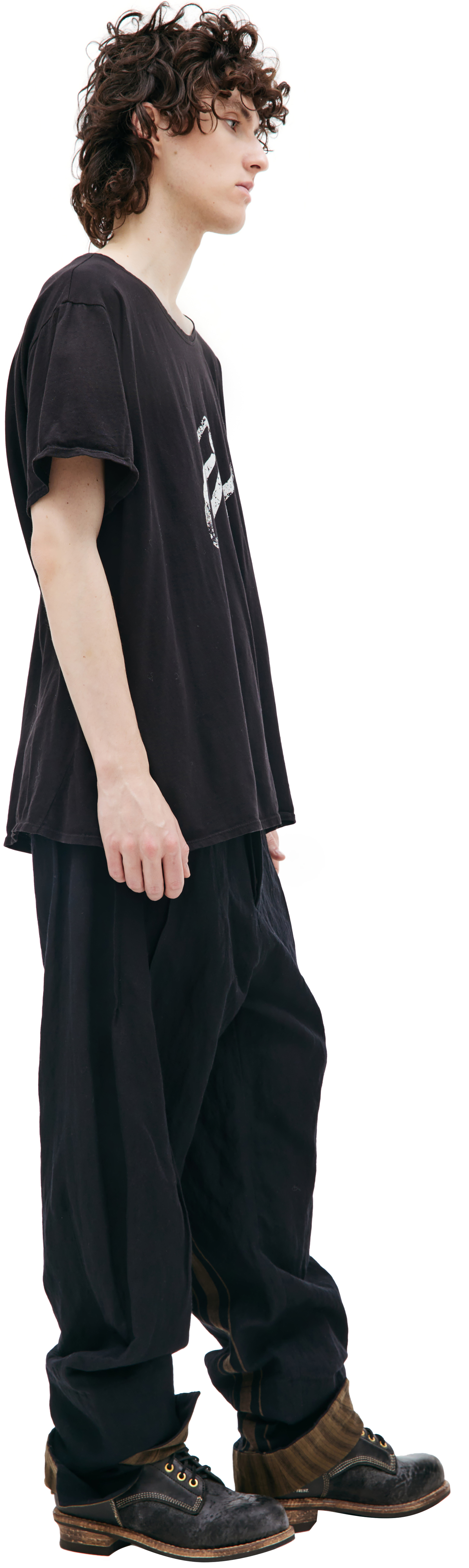 Greg Lauren Logo printed t-shirt