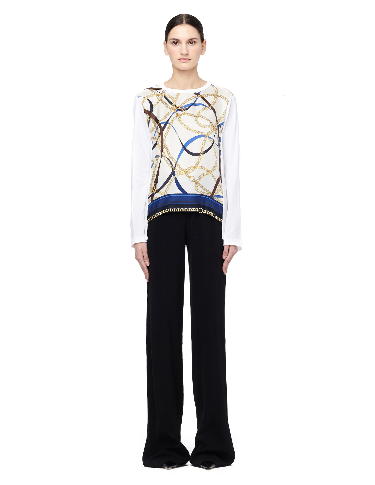 Ann Demeulemeester Широкие брюки с разрезами