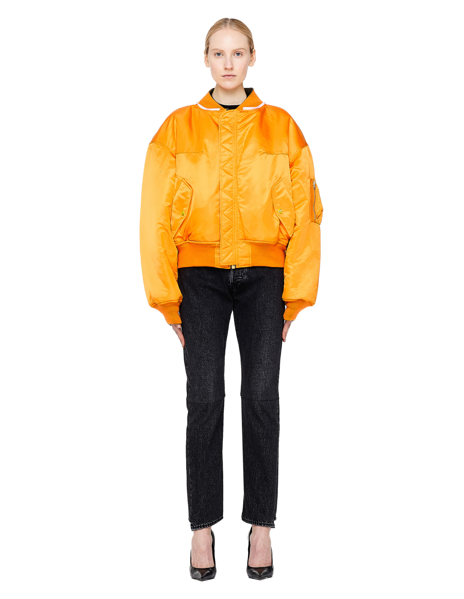 VETEMENTS Двусторонний бомбер цвета хаки