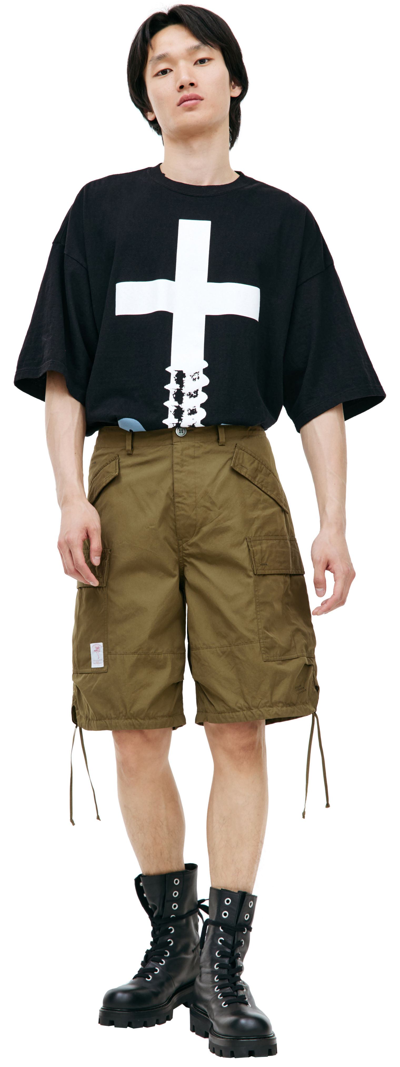 Undercover Khaki cargo shorts