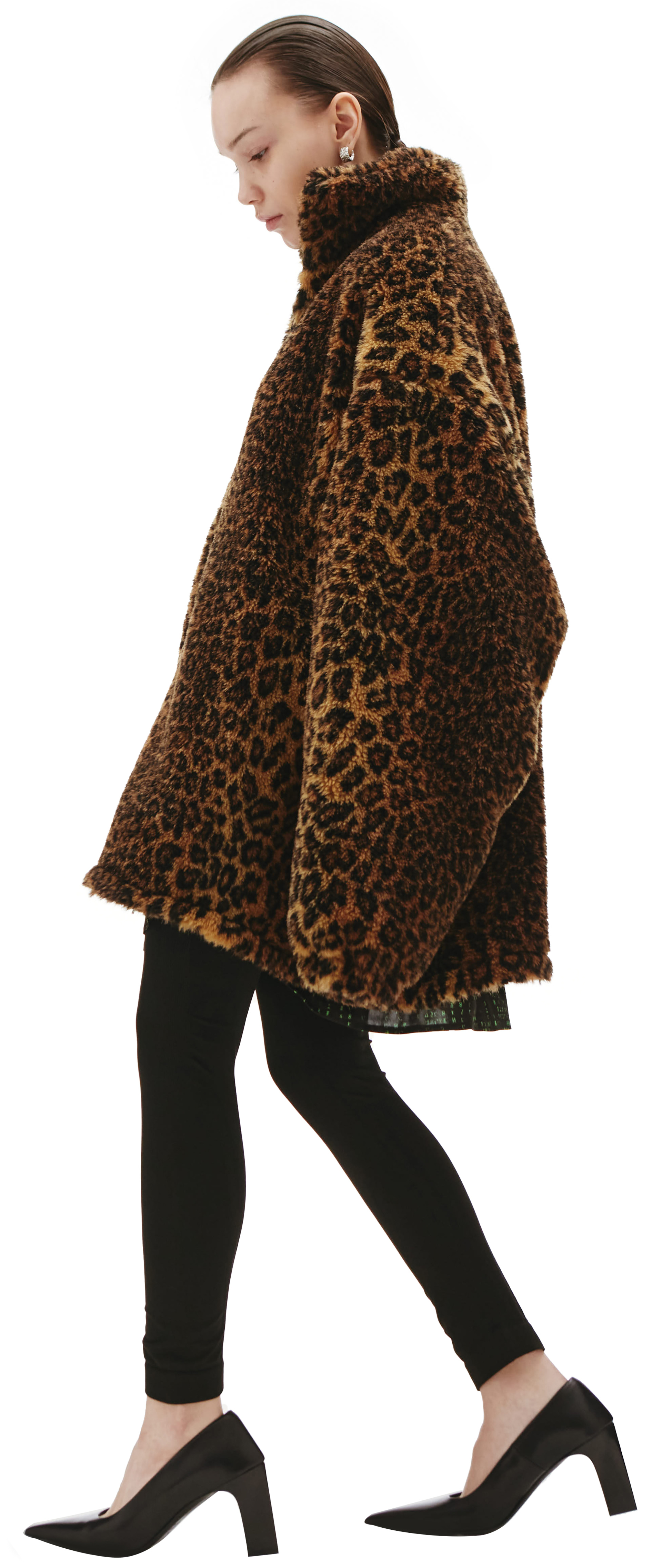 Balenciaga Leopard-print Faux Fur Jacket