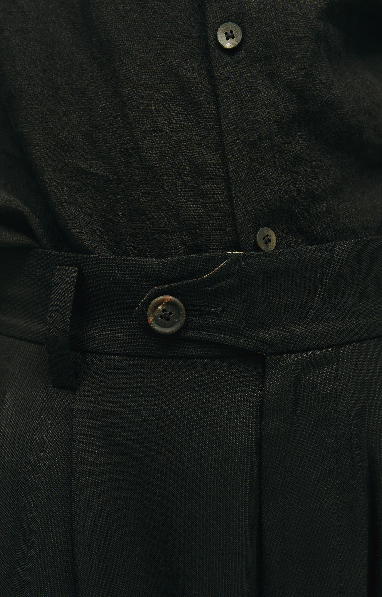 Ziggy Chen Black wide pants