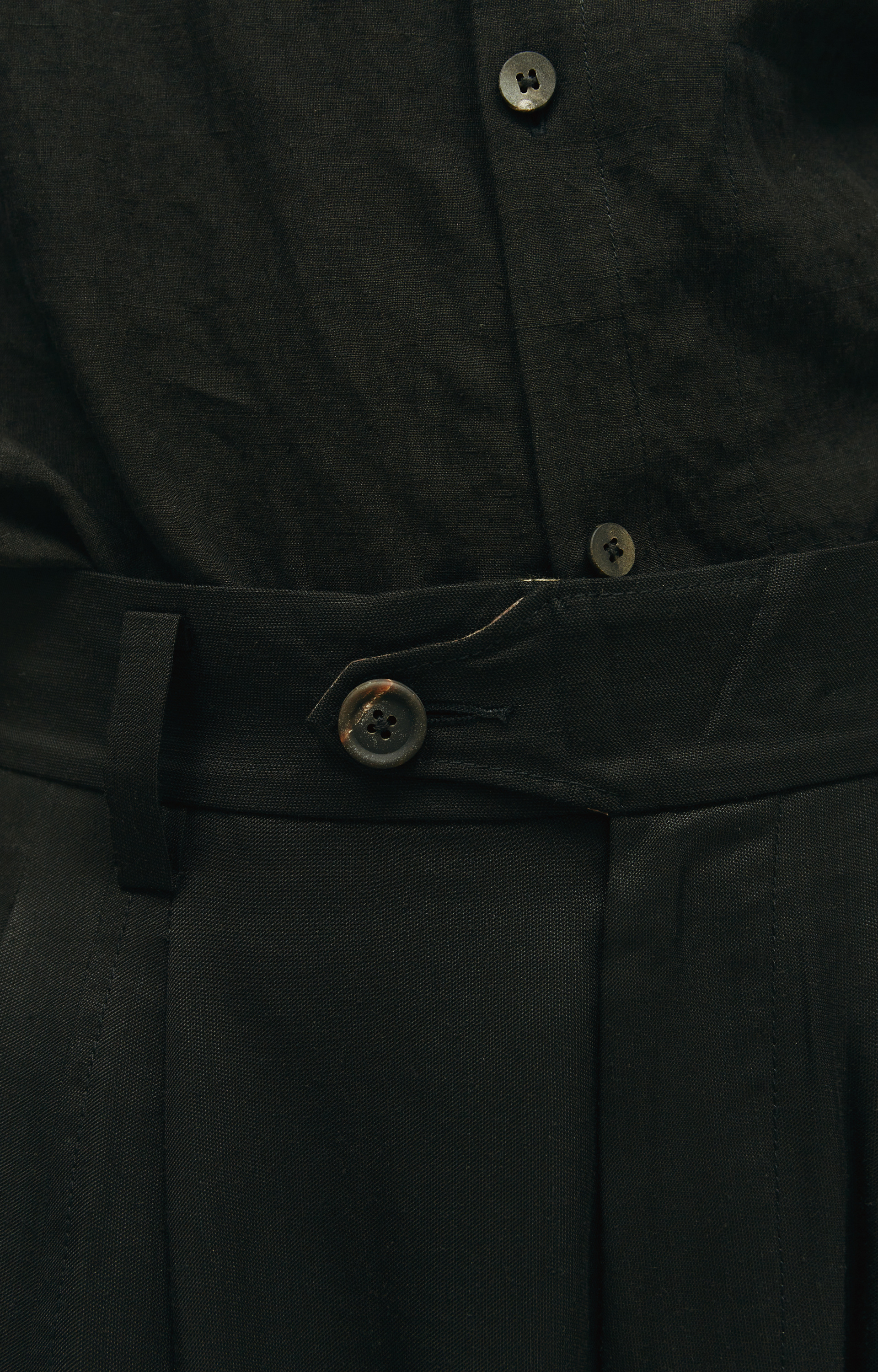 Ziggy Chen Black wide pants