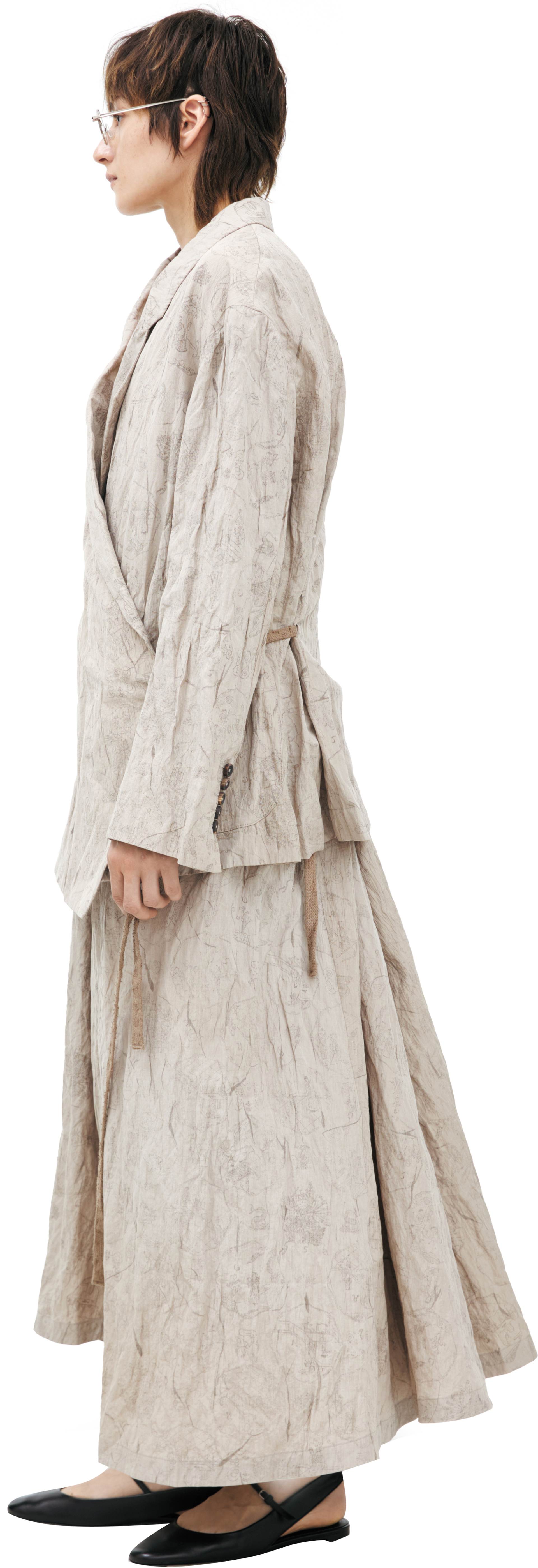 Ziggy Chen Tie-front jacket