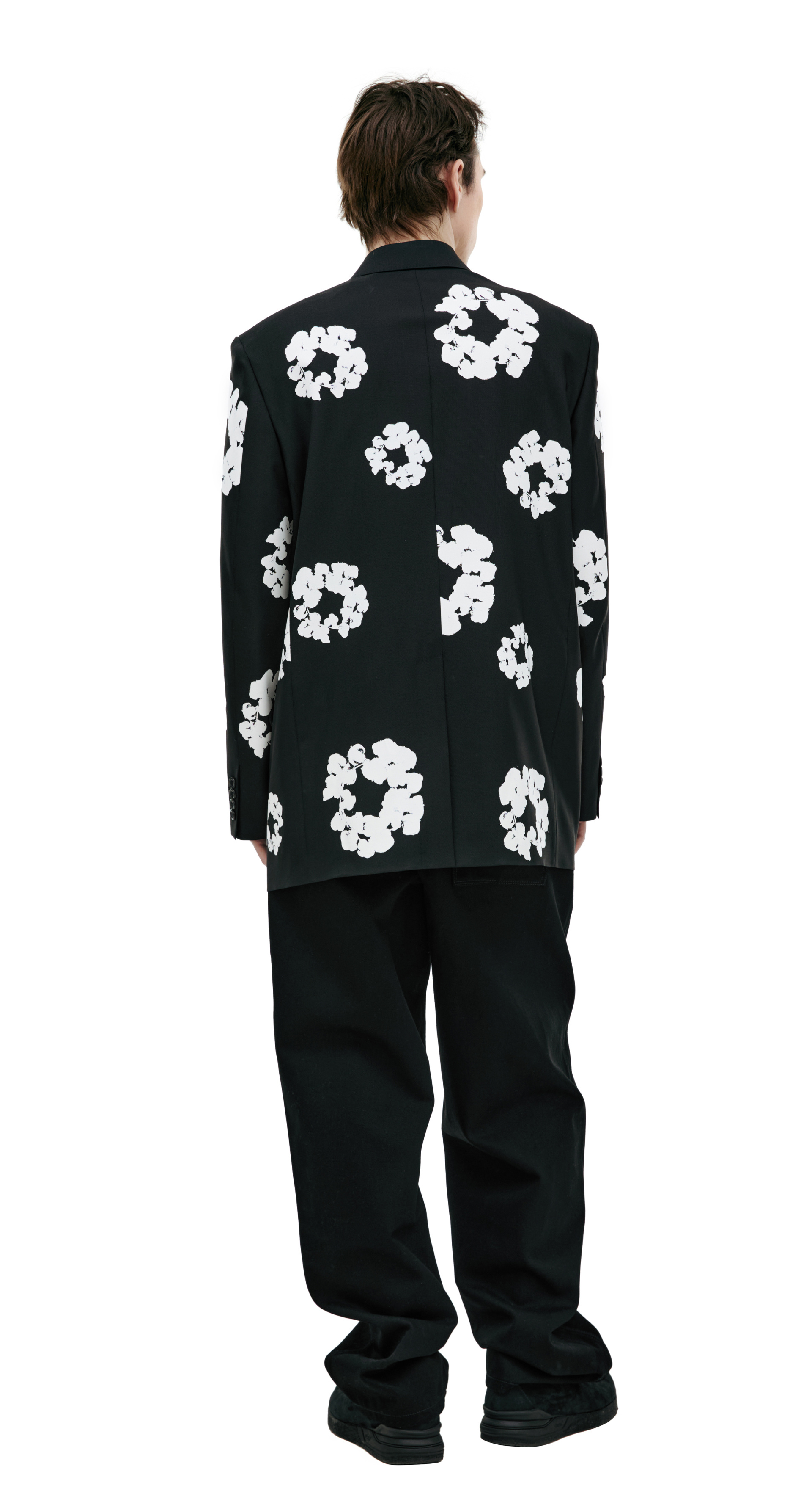 Saint Mxxxxxx Double-breasted monoprint jacket