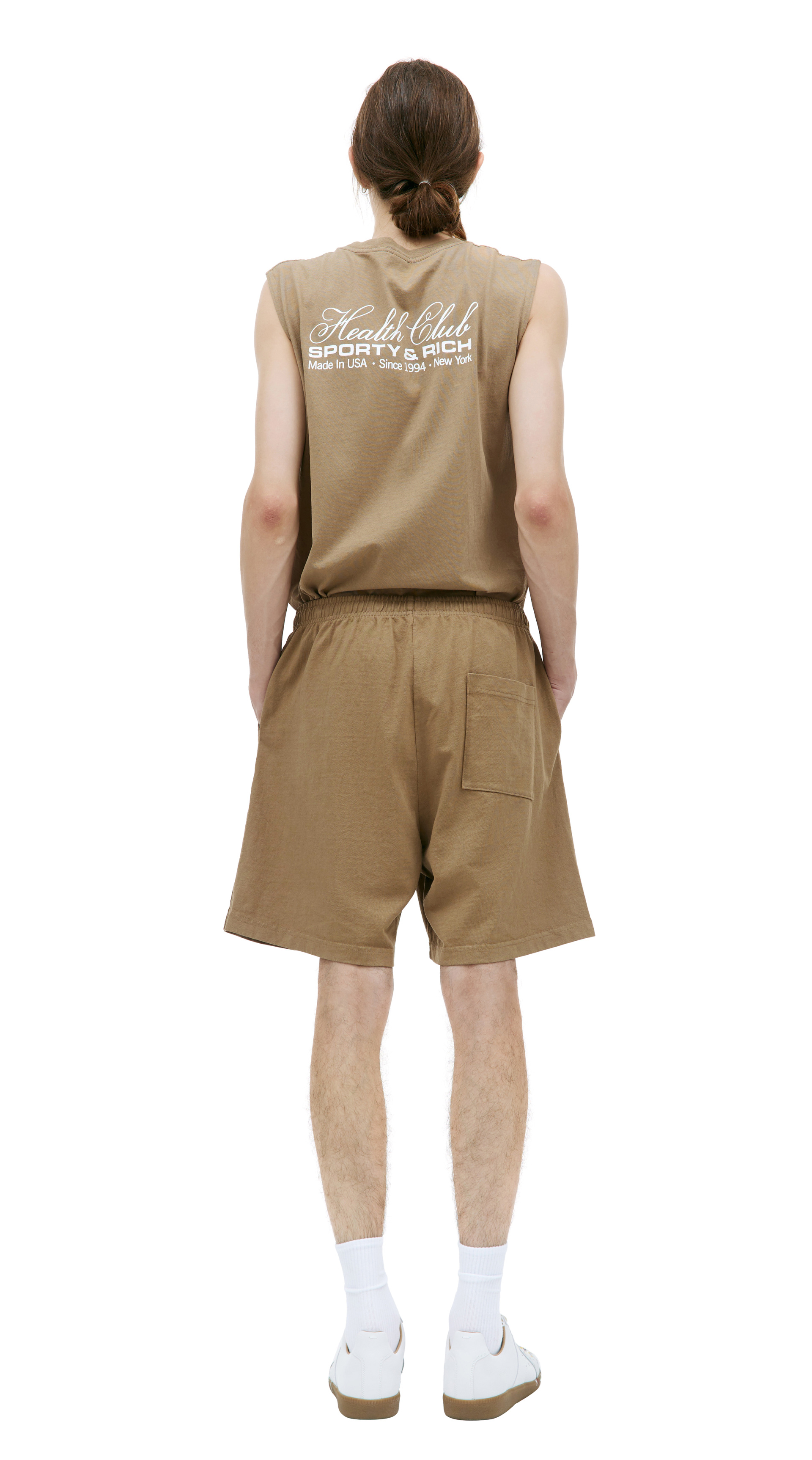 SPORTY & RICH \'Health Club\' printed shorts