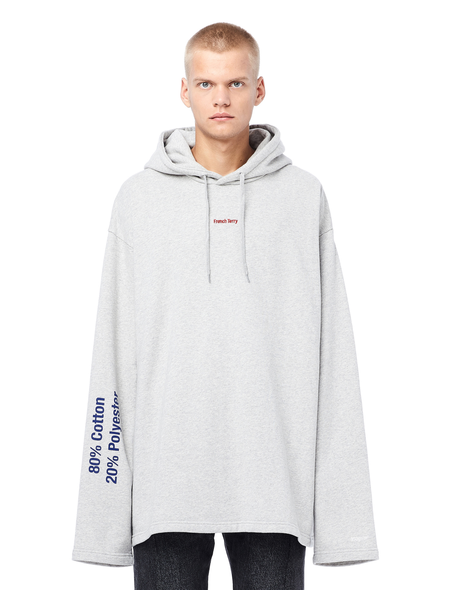 VETEMENTS Худи с составом \'French Terry\'