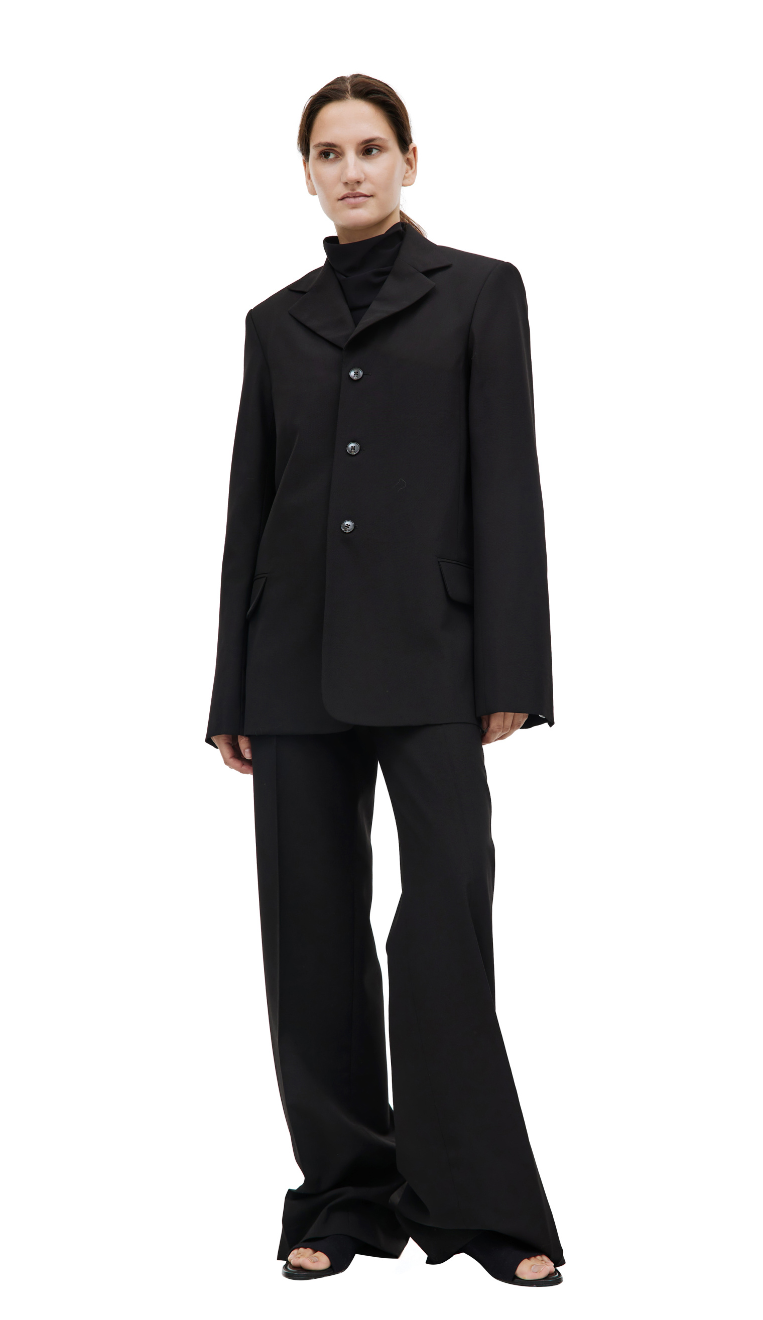 QUIRA Black wool blazer