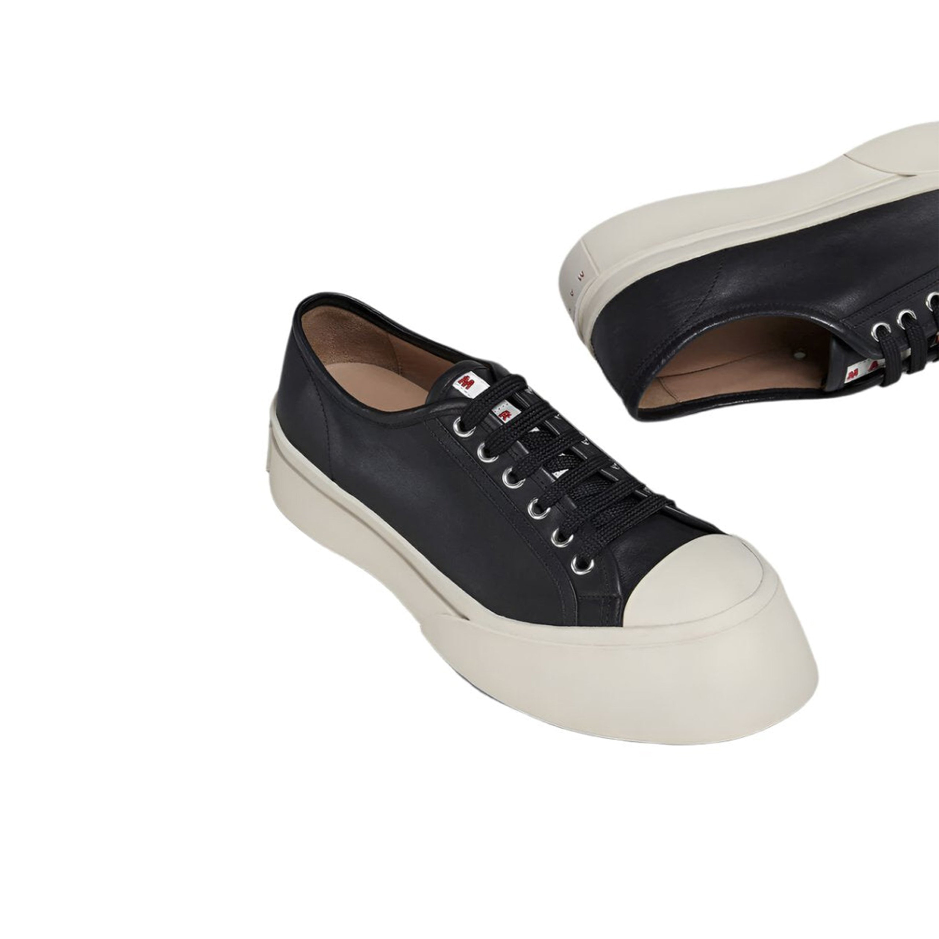 Marni Men\'s Black Nappa Leather Pablo Sneaker