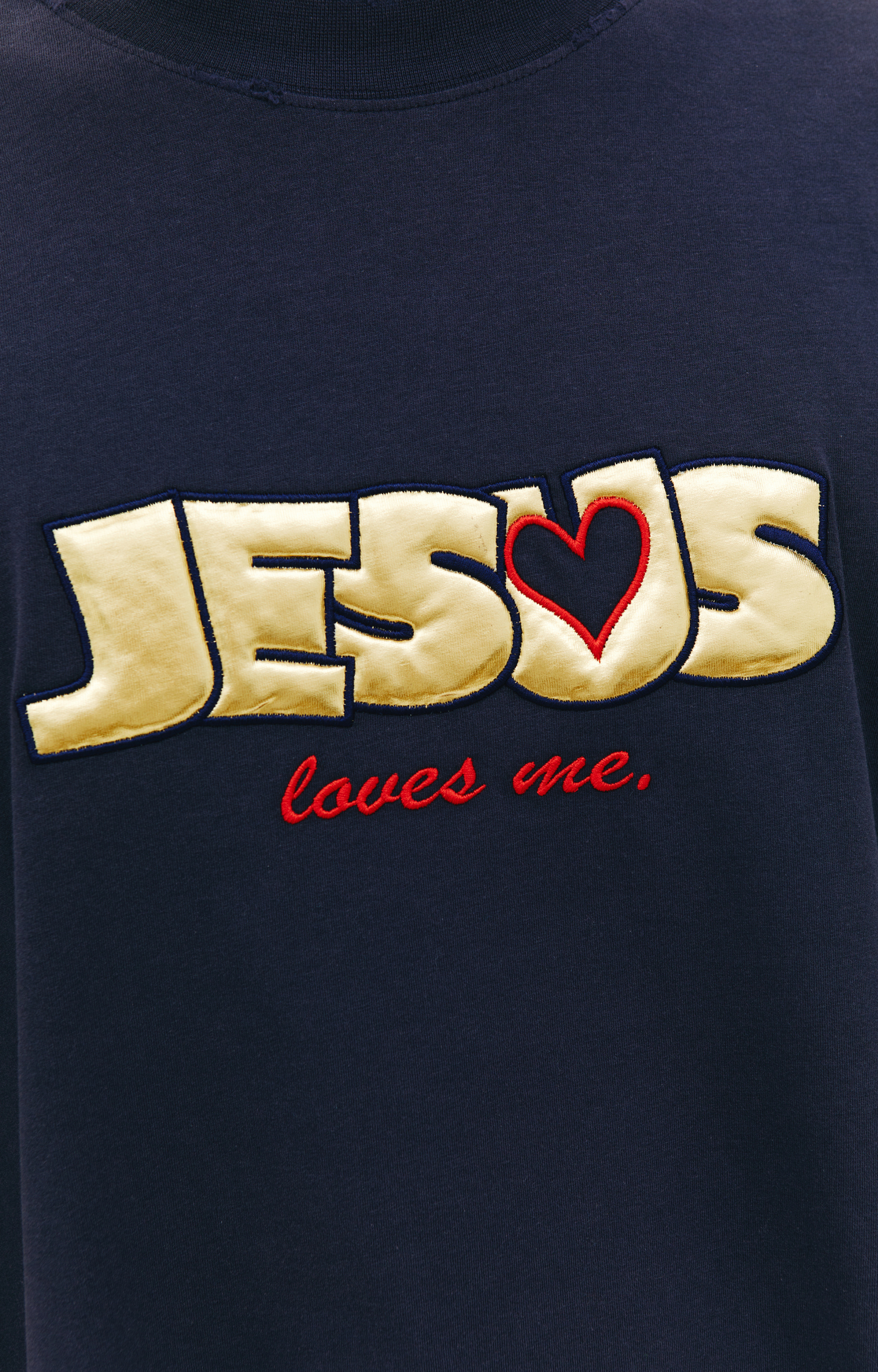 VETEMENTS Jesus Loves Me Cotton T-Shirt