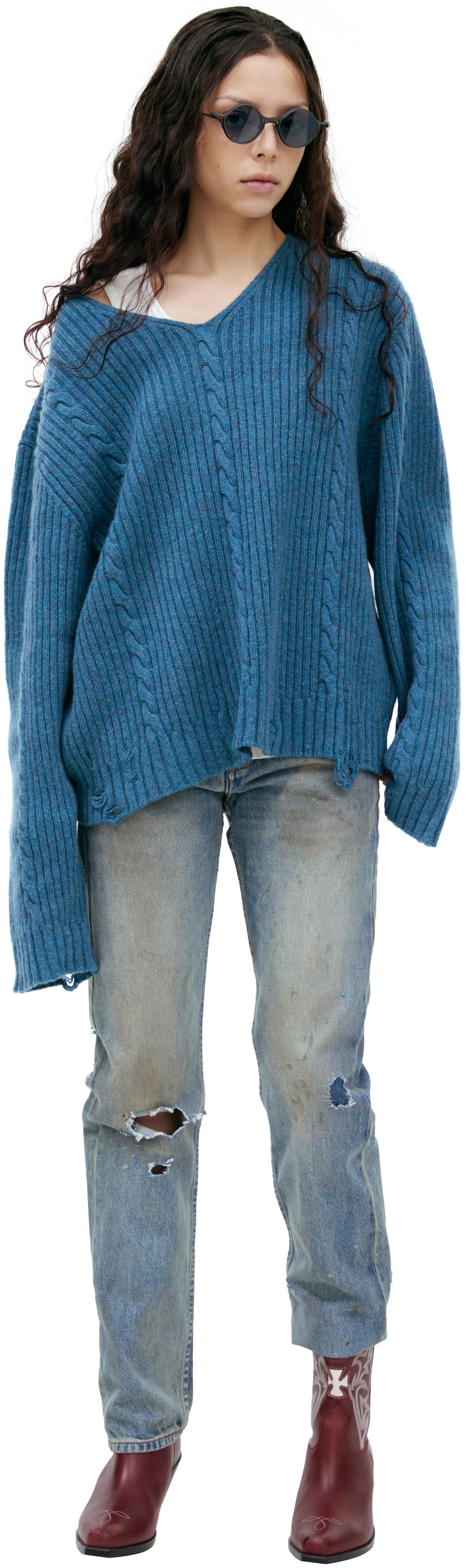 Enfants Riches Déprimés Cashmere V-NECK SWEATER