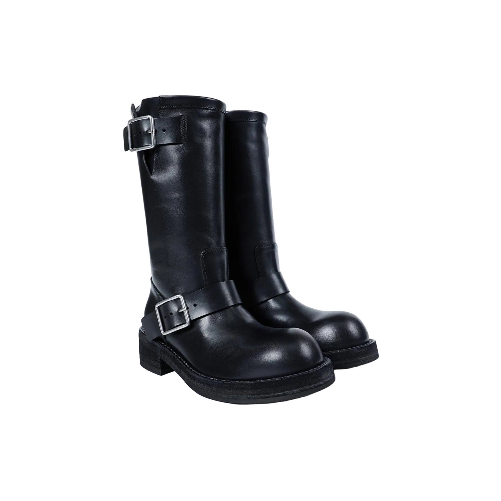 Ann Demeulemeester Sarith Engineer Biker Boots With Buckles