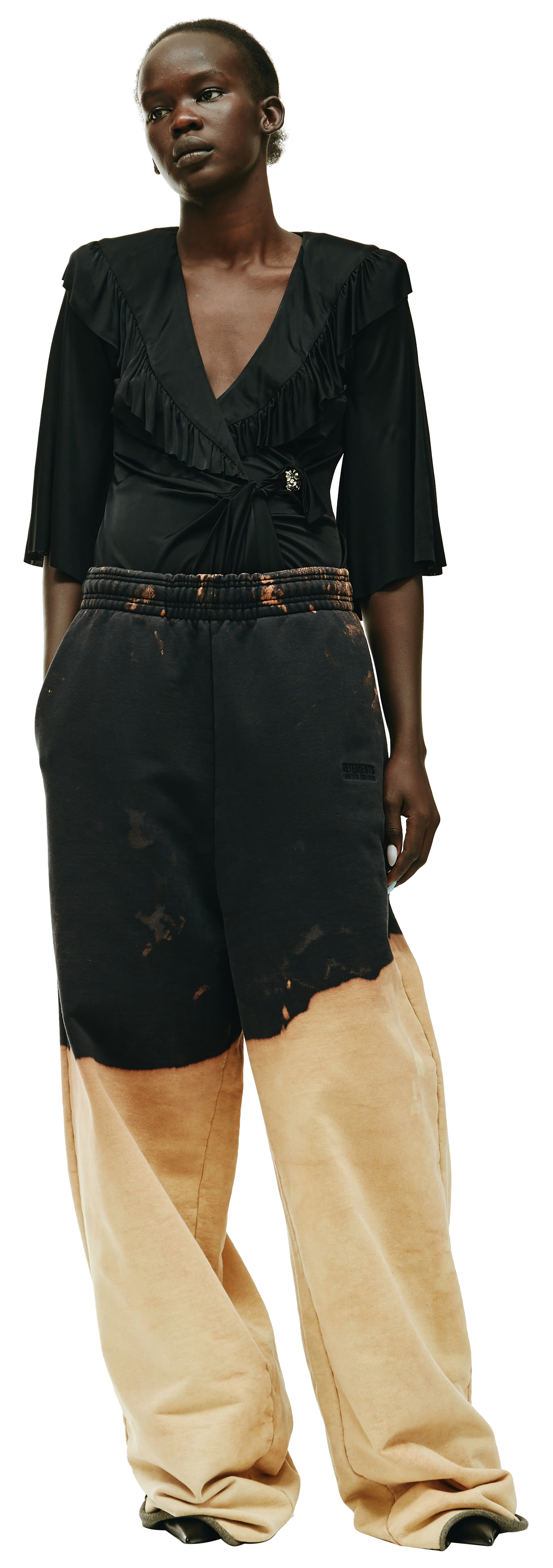 VETEMENTS Bleached effect sweatpants
