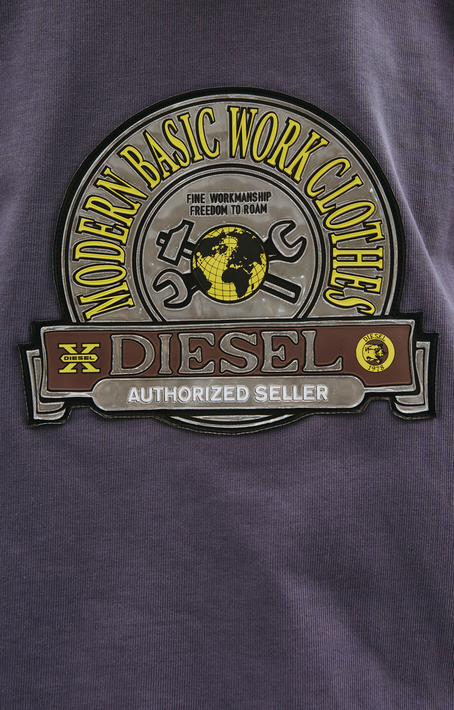 Diesel Cotton sweatshirt with patch
