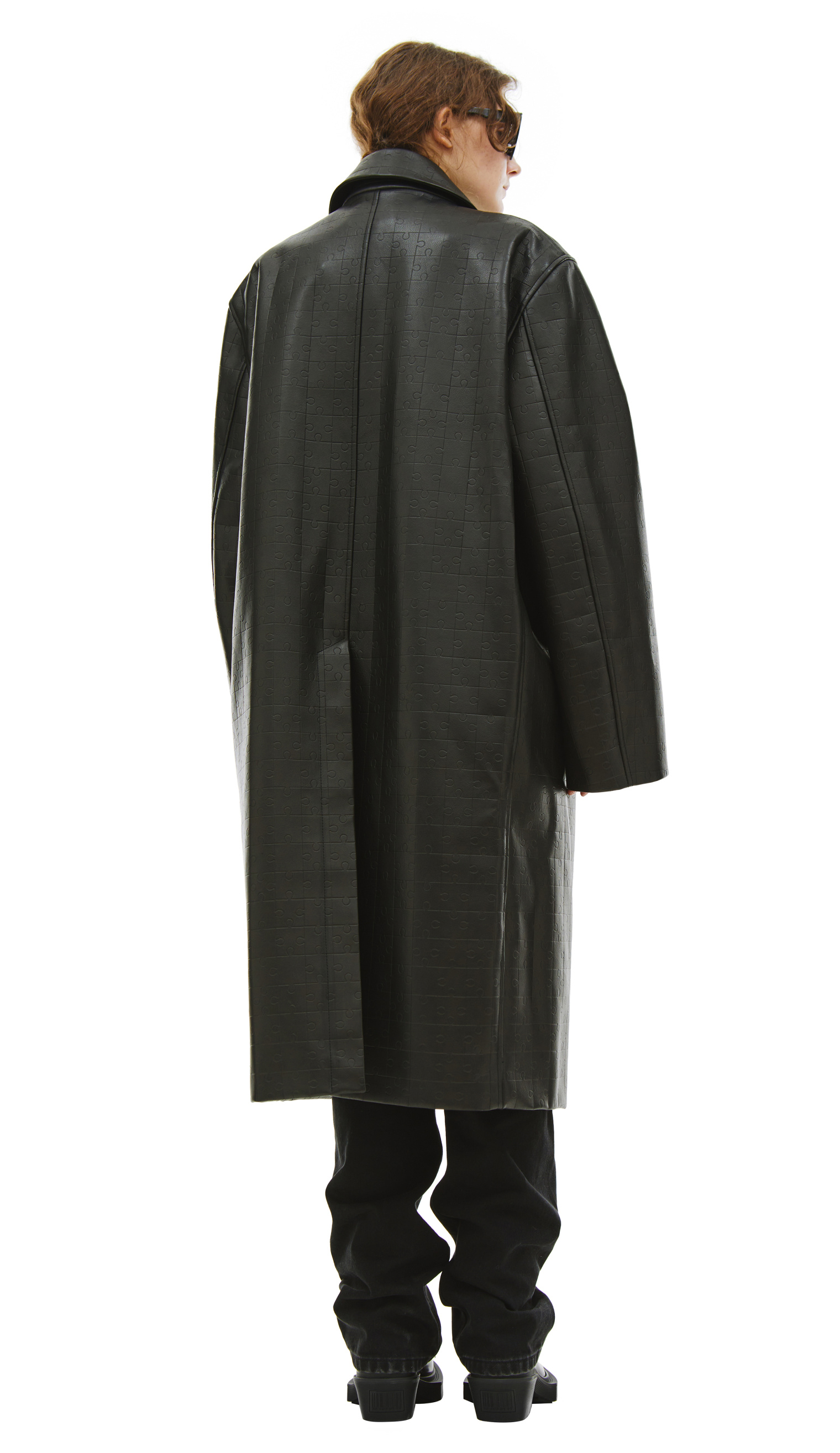 VTMNTS Oversized leather coat