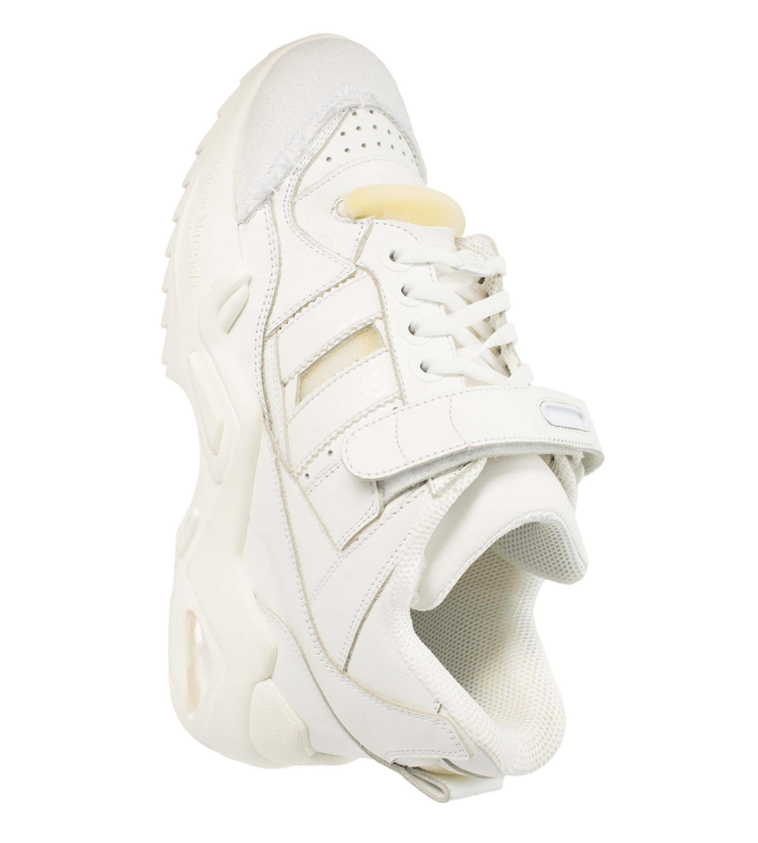 Maison Margiela White Retro Fit Leather Sneakers