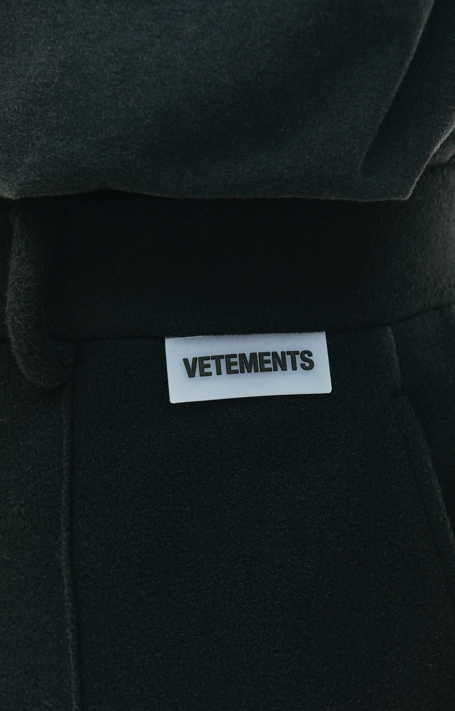 VETEMENTS Black Pinched Seam Trousers