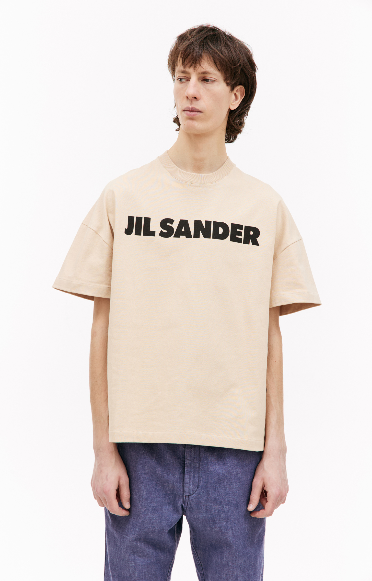 Jil Sander Хлопковая футболка с логотипом