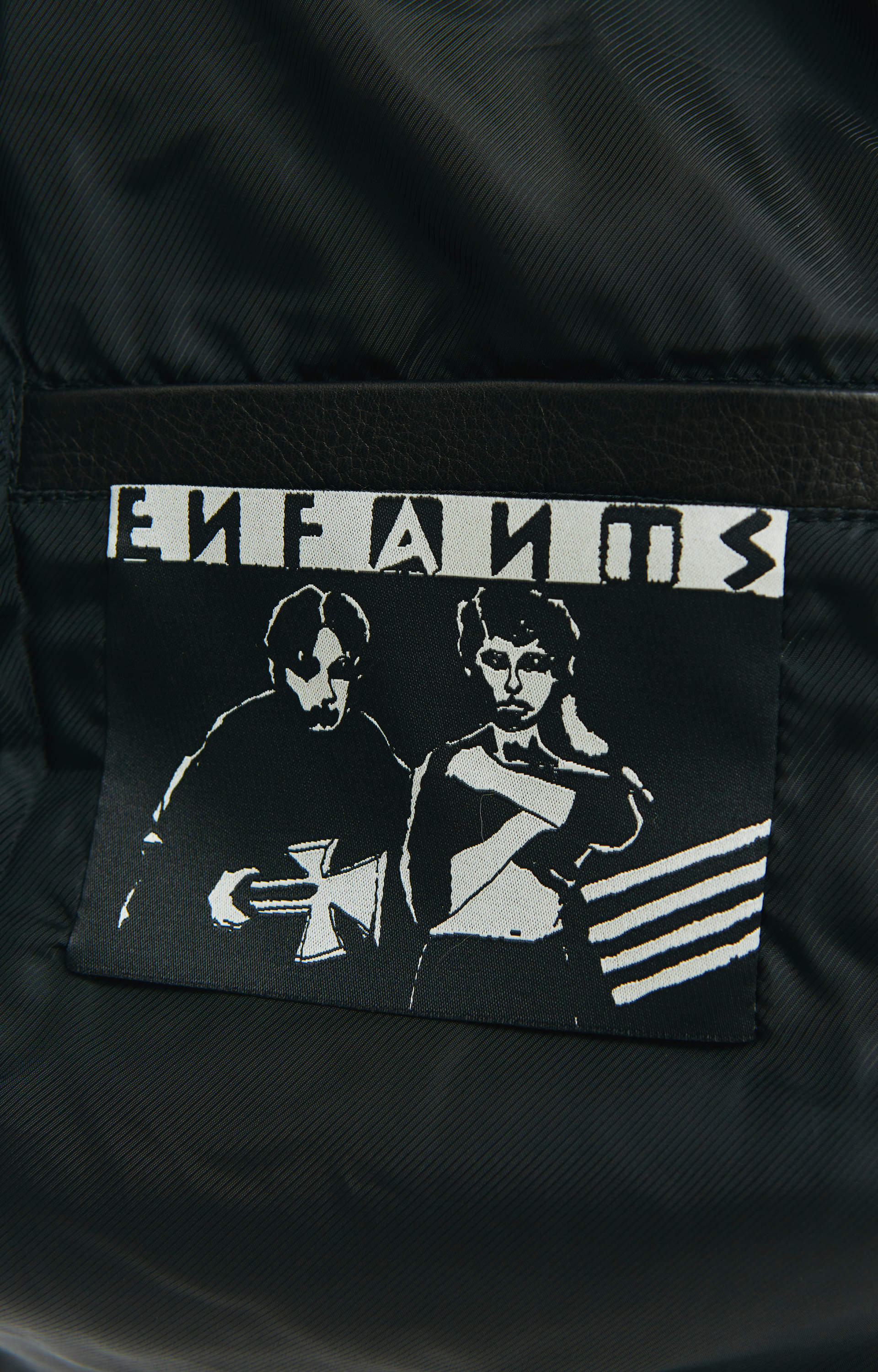 Enfants Riches Déprimés Flame logo moto jacket