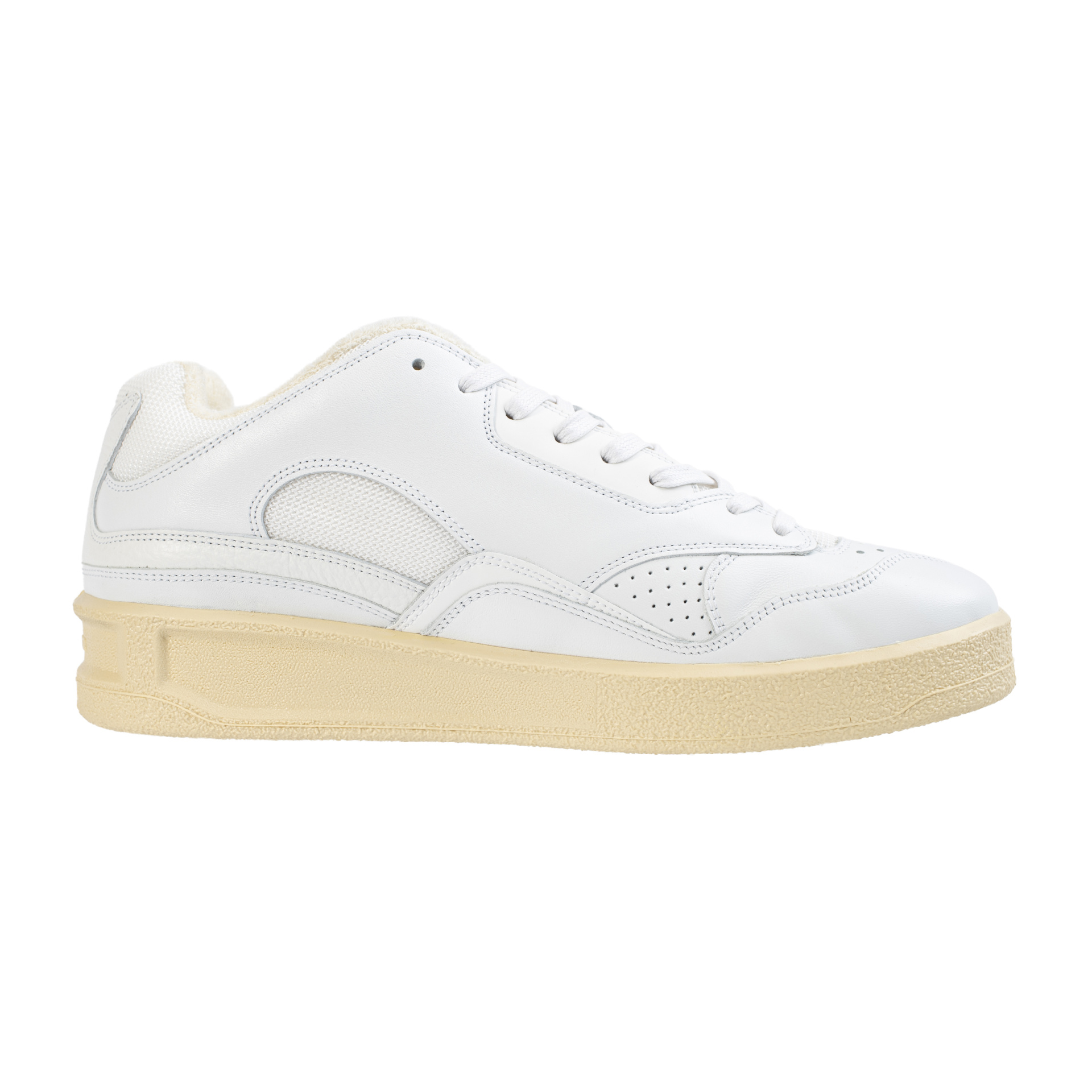 Jil Sander Leather sneakers with logo