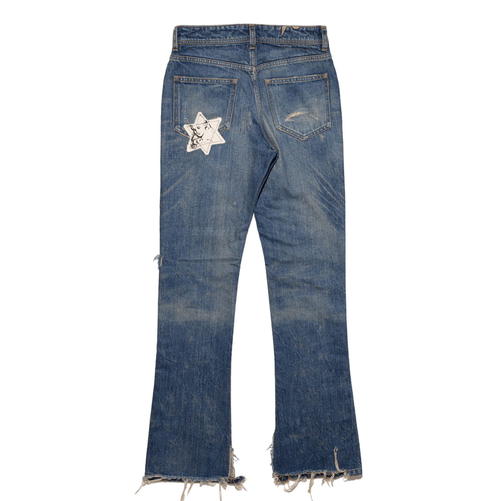 Enfants Riches Déprimés Flared jeans with distressed details