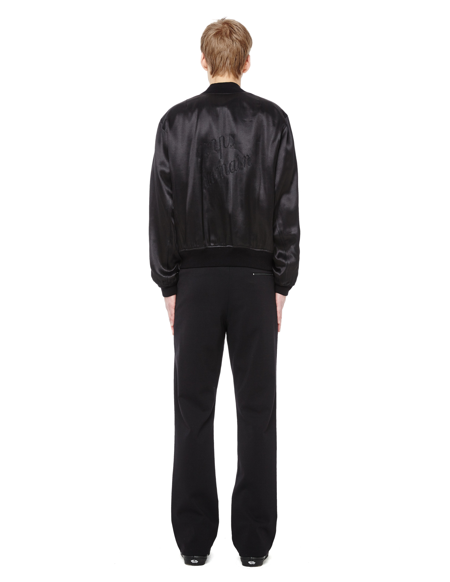 Ann Demeulemeester Reversible Linen Bomber Jacket