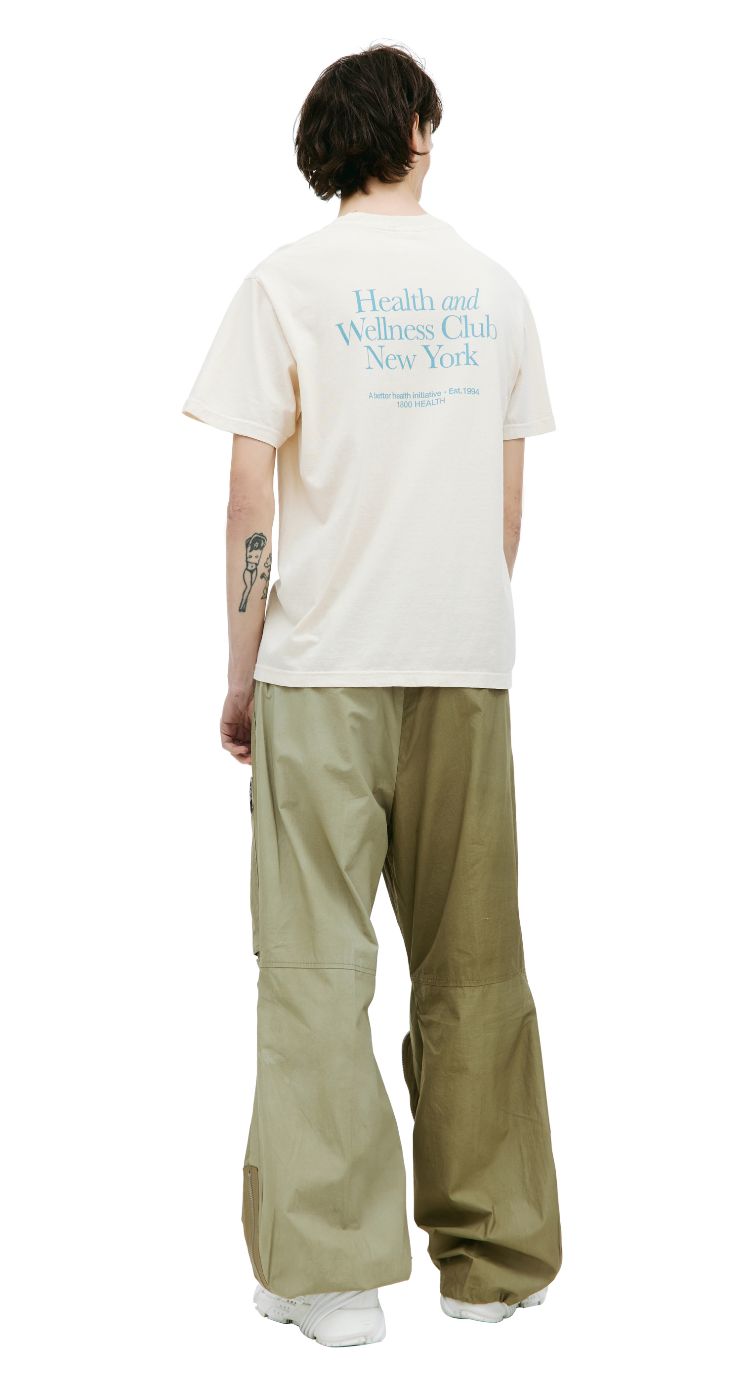 SPORTY & RICH Beige \'HWCNY\' t-shirt