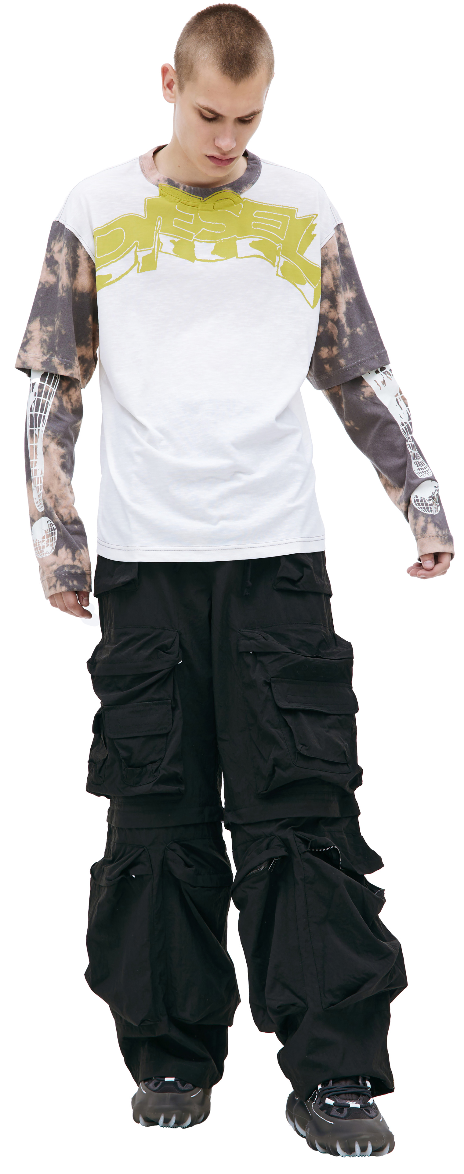 Diesel T-Wesher layered longsleeve